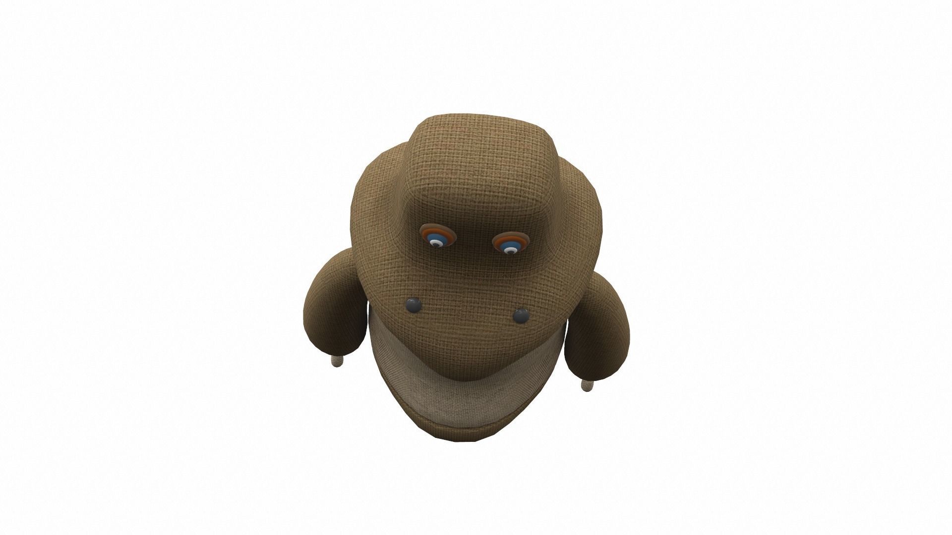 Plush toy monster 02 3D model_5