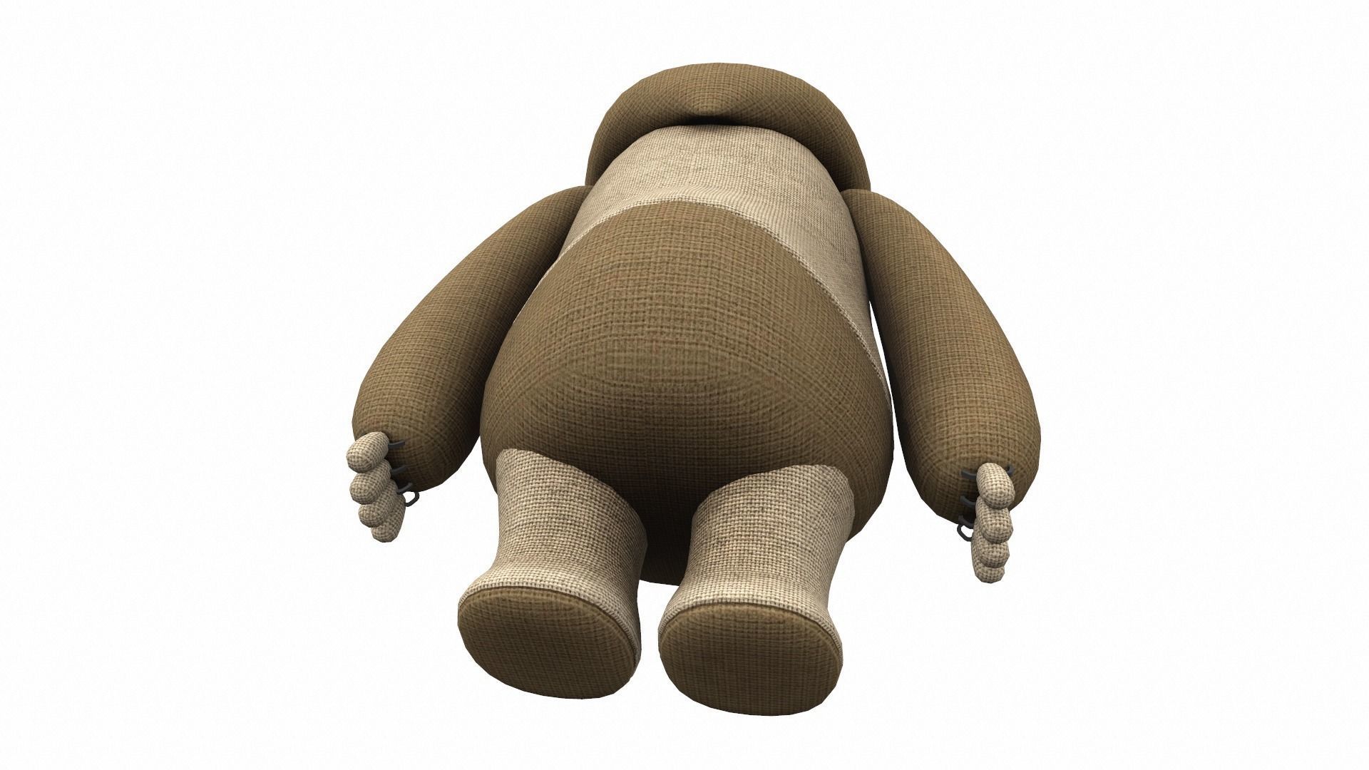 Plush toy monster 02 3D model_4