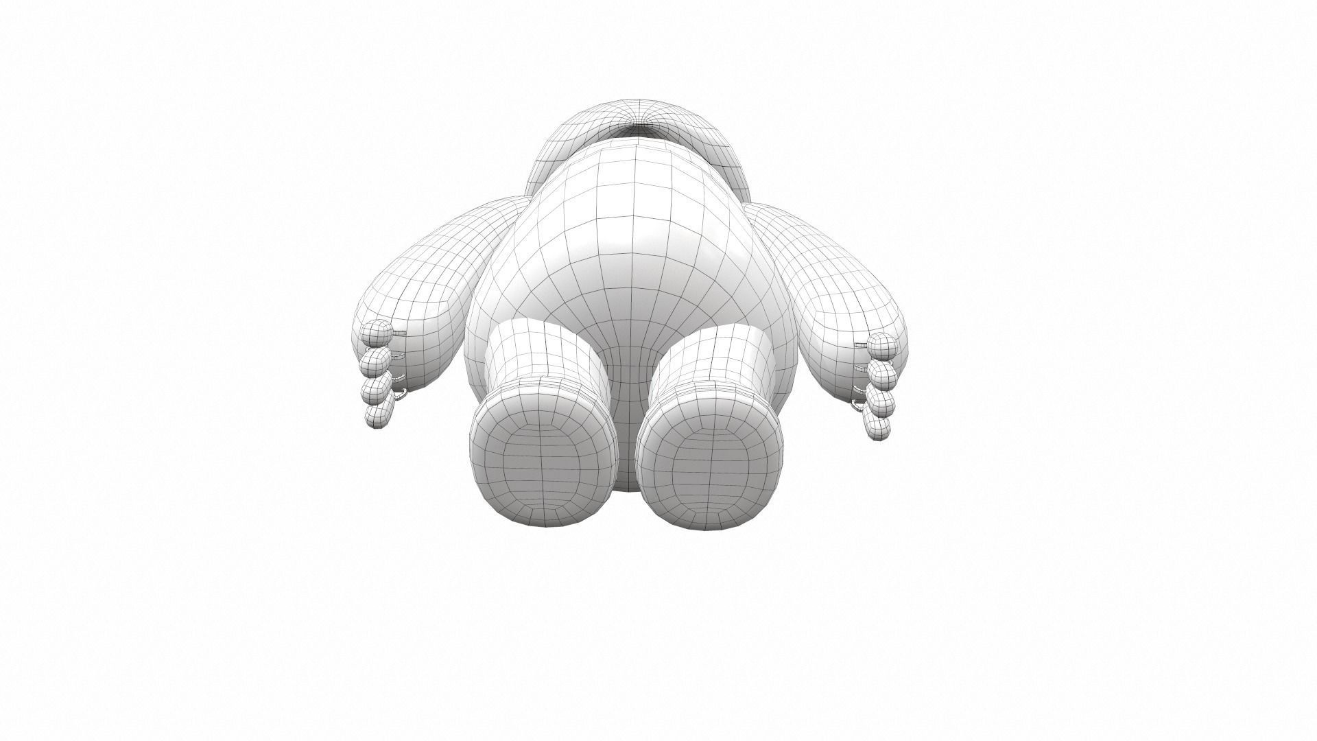 Plush toy monster 02 3D model_9