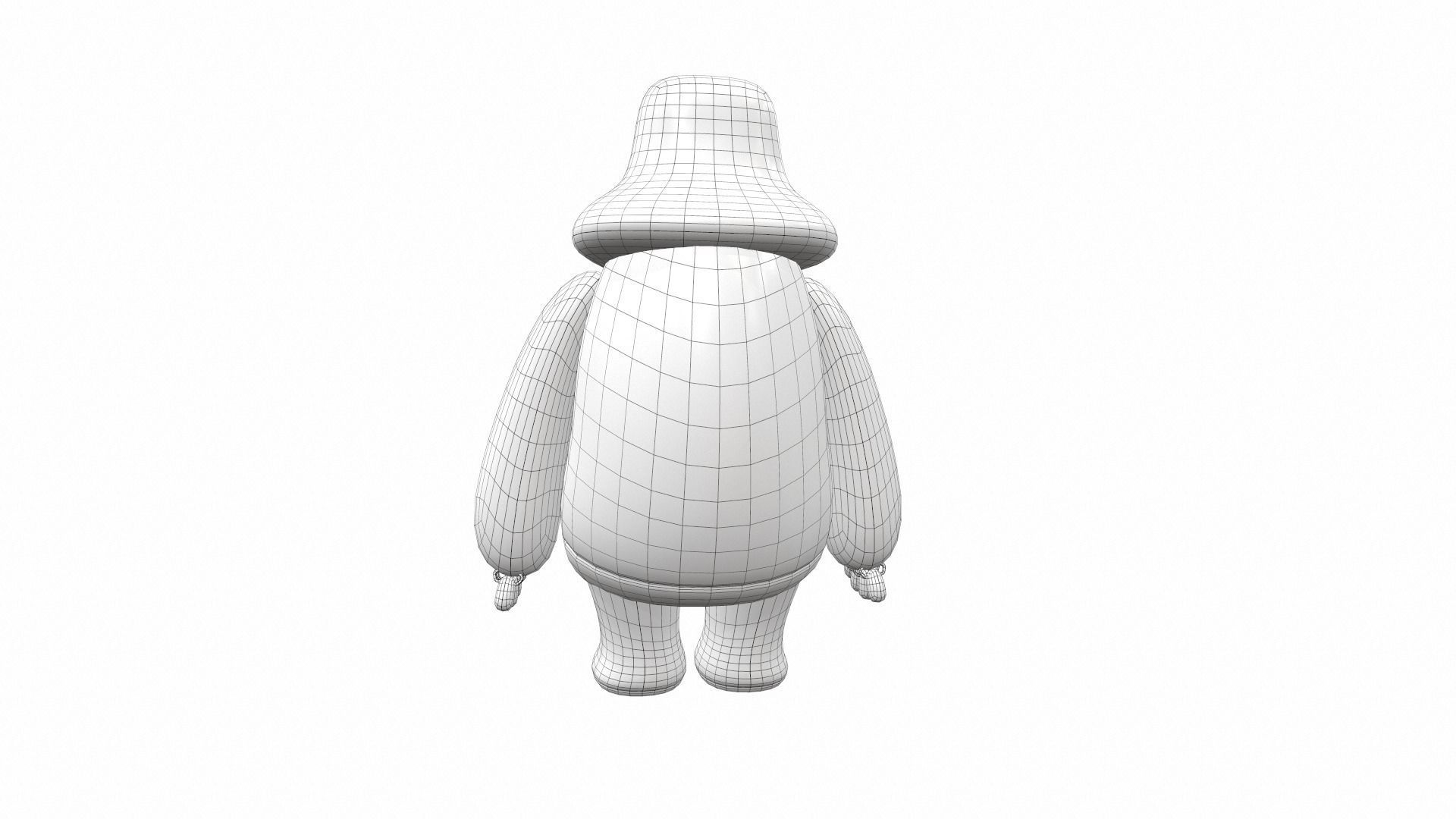 Plush toy monster 02 3D model_8