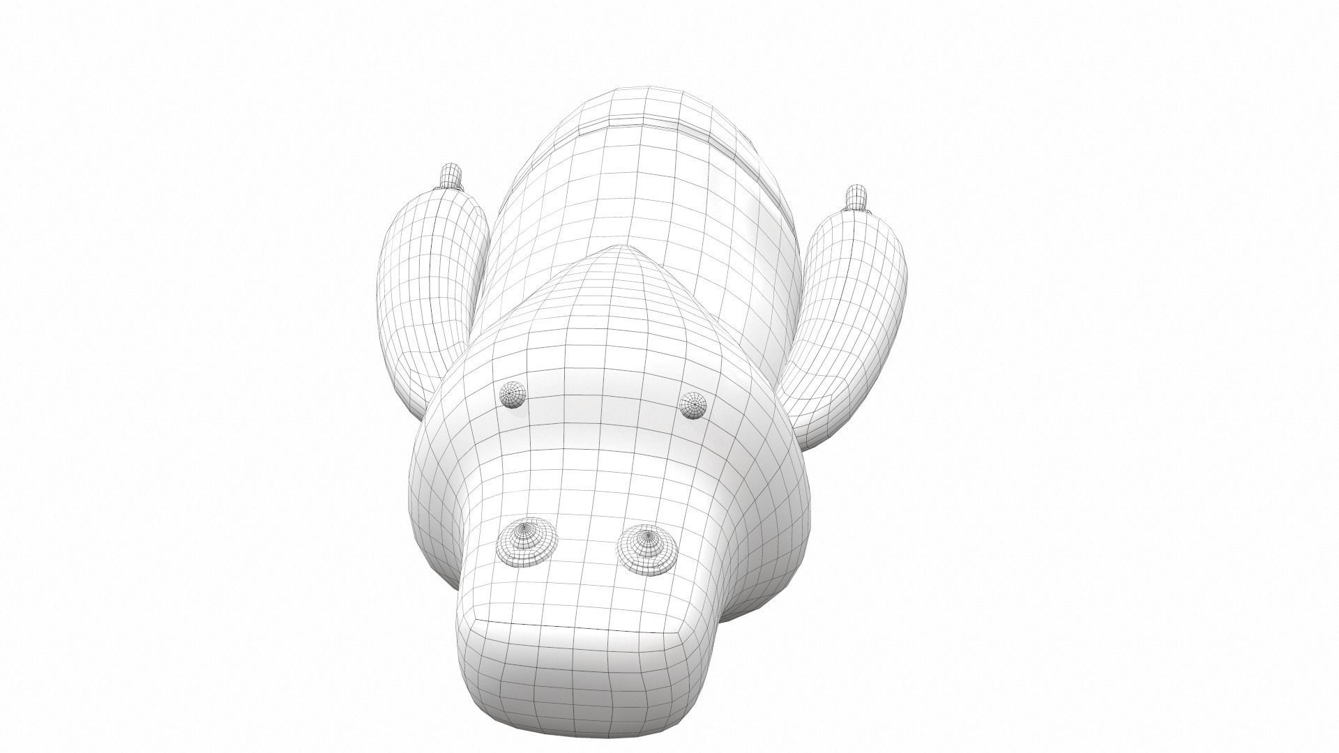 Plush toy monster 02 3D model_10