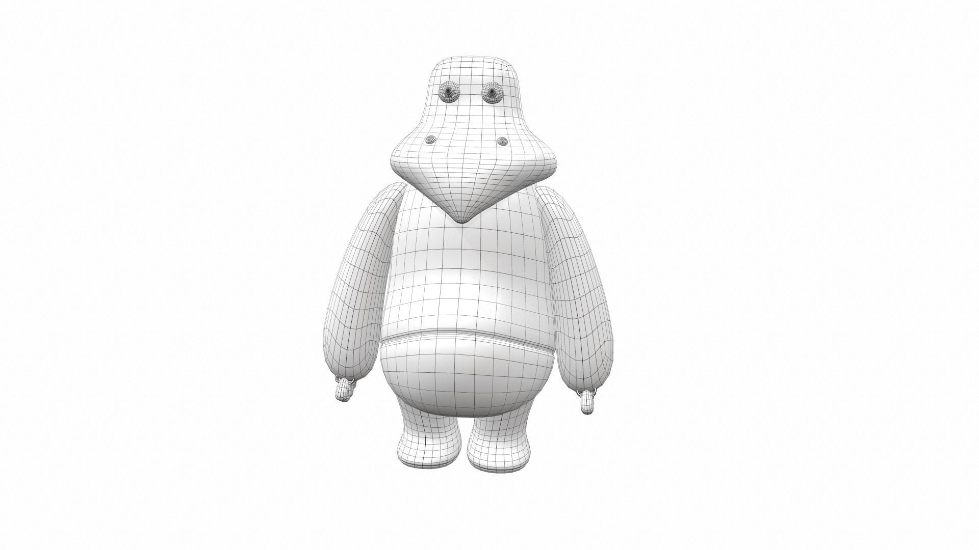 Plush toy monster 02 3D model_6