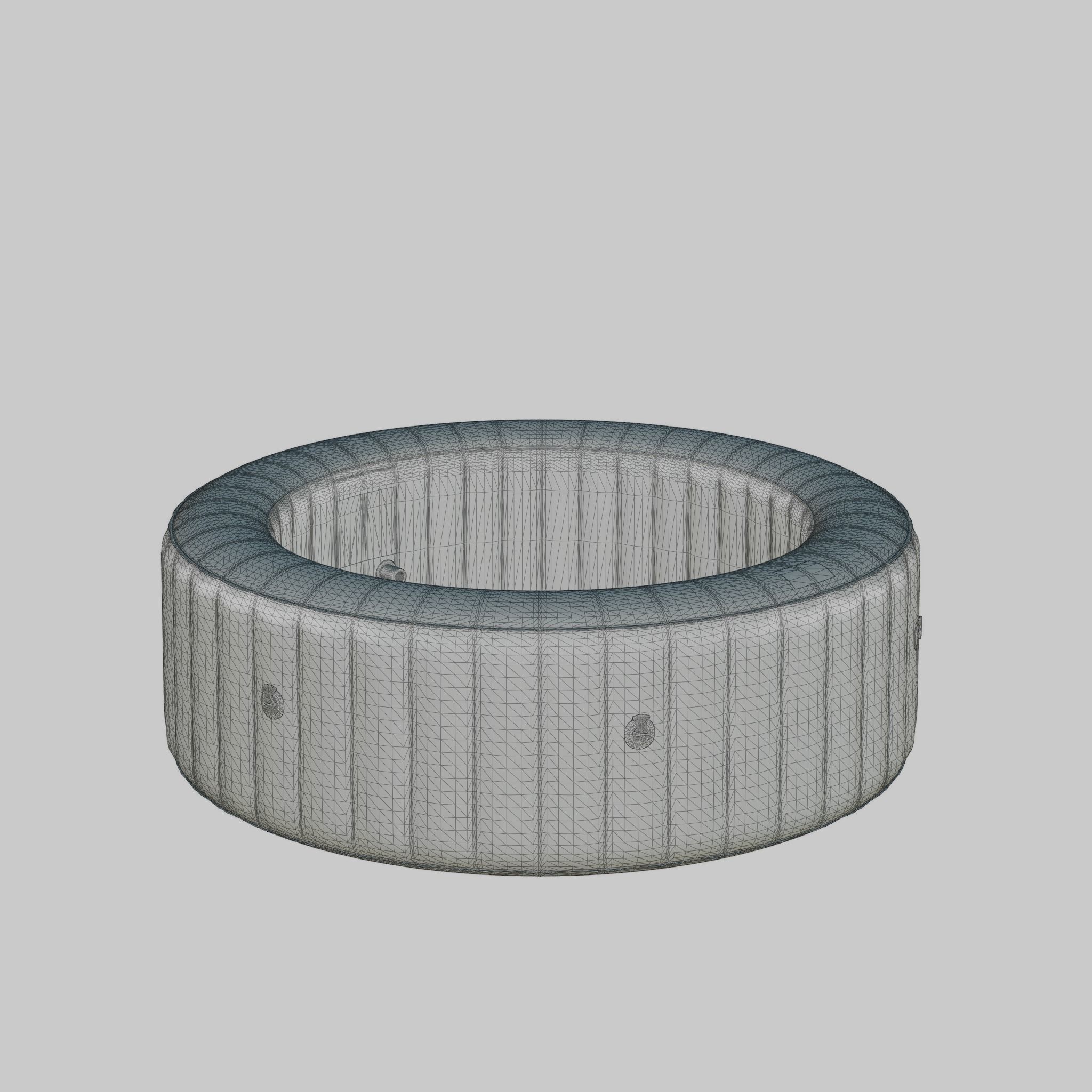 3D model of Hot Tub Jacuzzi MSPA Starry 6p Low-poly 3D model_4