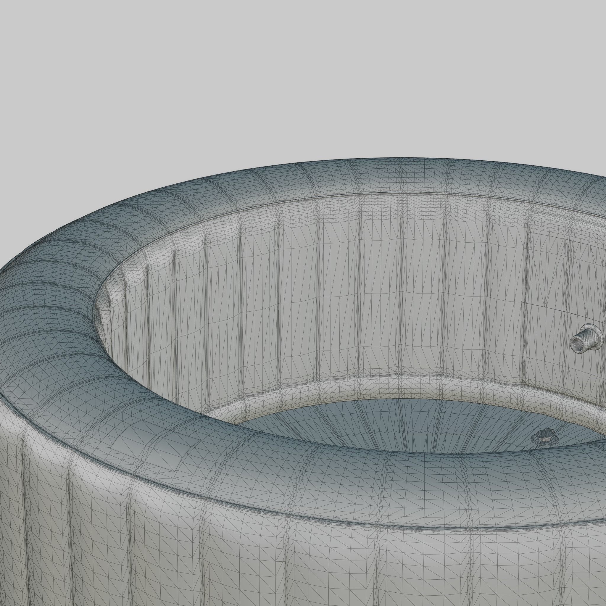 3D model of Hot Tub Jacuzzi MSPA Starry 6p Low-poly 3D model_7