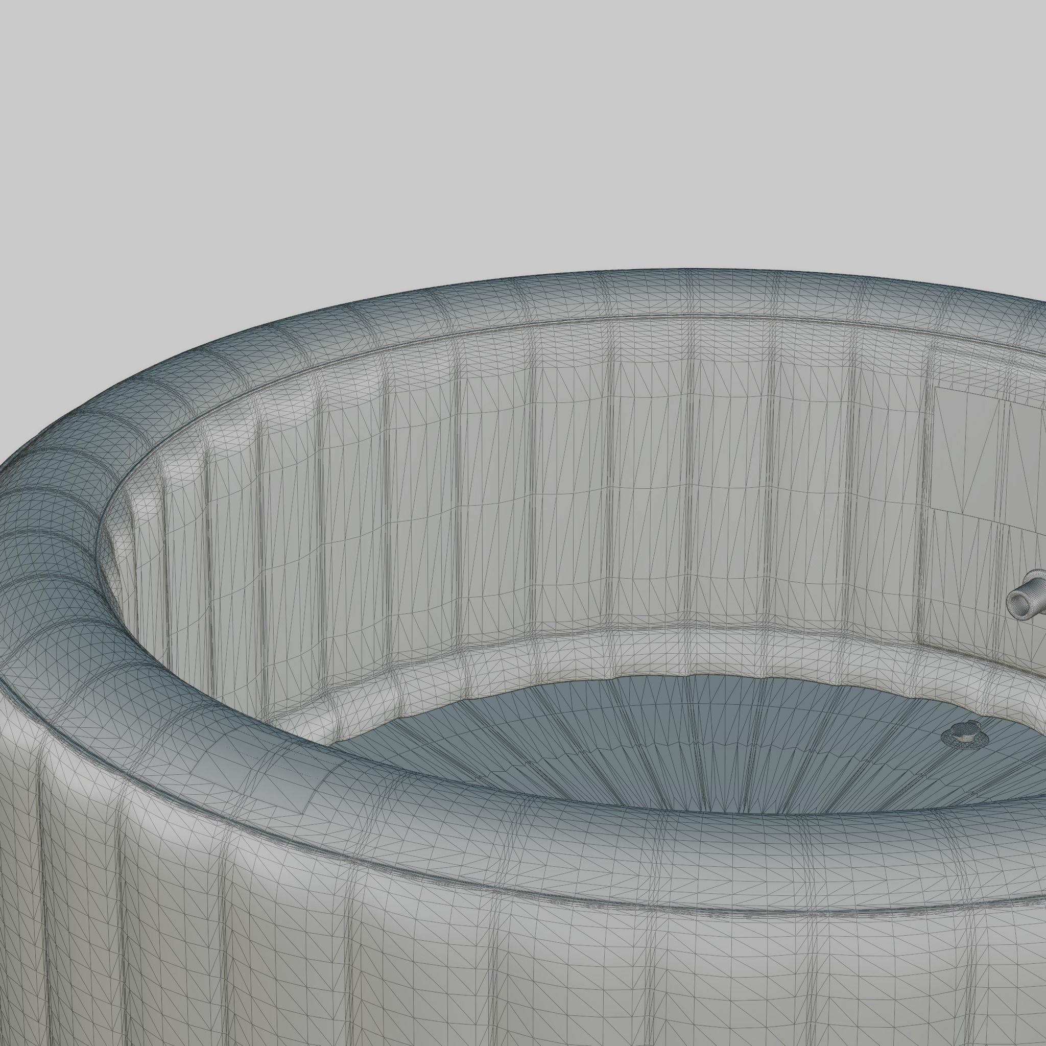 3D model of Hot Tub Jacuzzi MSPA Ottoman 6p Low-poly 3D model_7