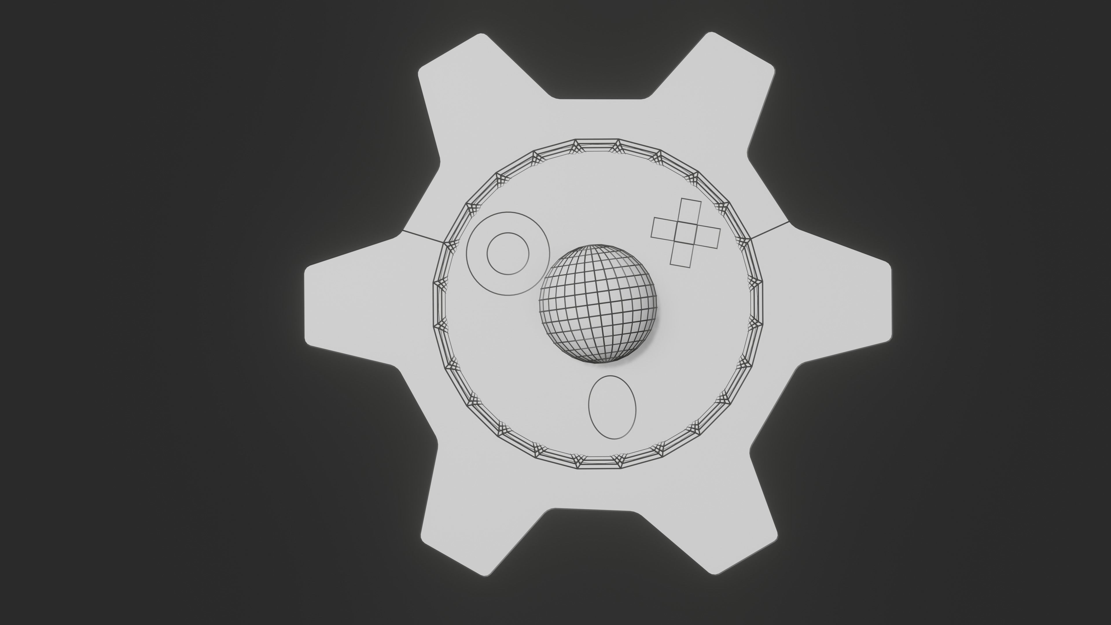 Pokemon Klink and Shiny Version Low-poly 3D model_9