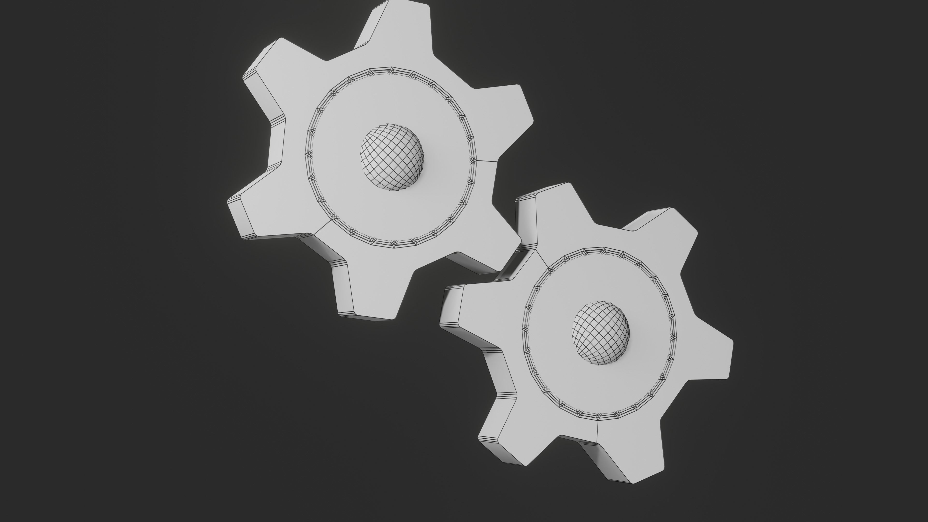 Pokemon Klink and Shiny Version Low-poly 3D model_6