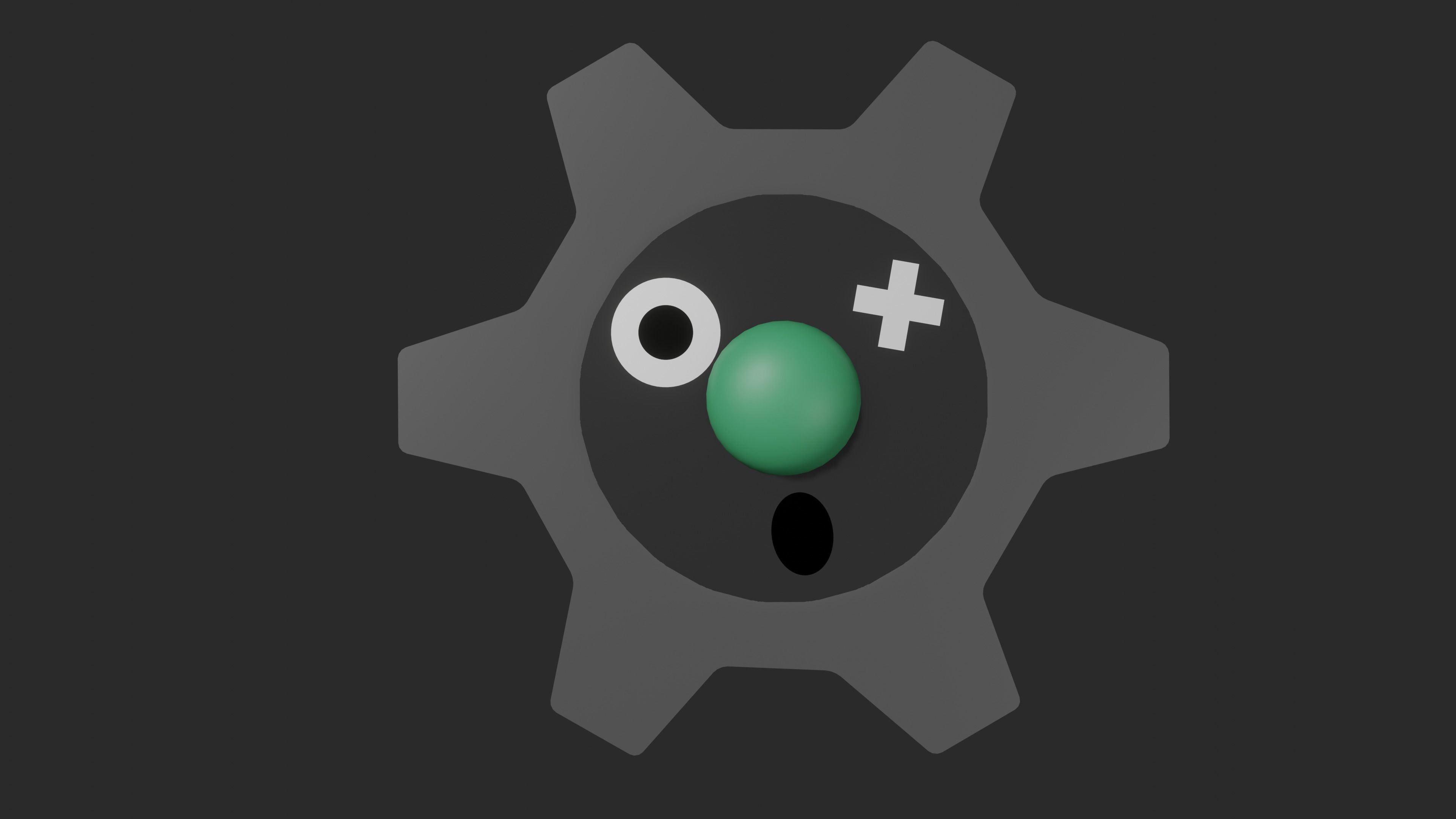 Pokemon Klink and Shiny Version Low-poly 3D model_7