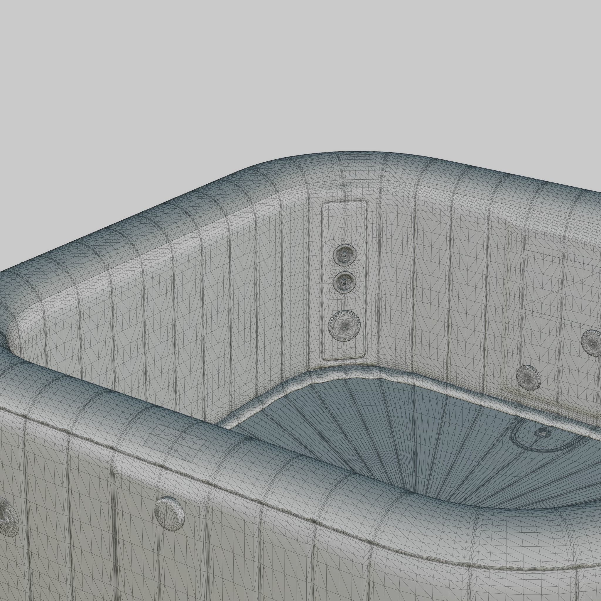 3D model of Hot Tub Jacuzzi MSPA Otium 6p Low-poly 3D model_7