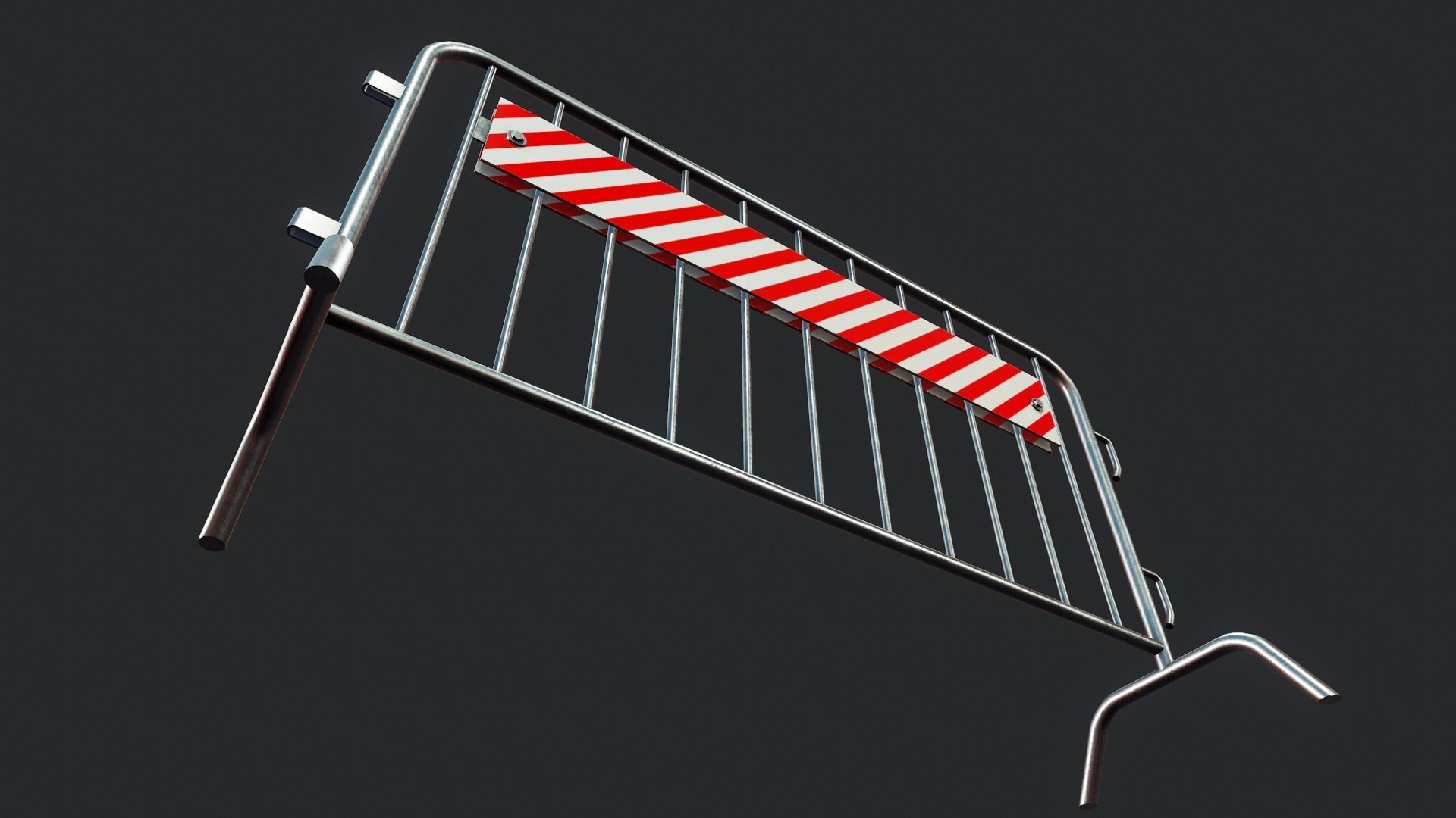 Control Fence - Tutorial Included Low-poly 3D model_10