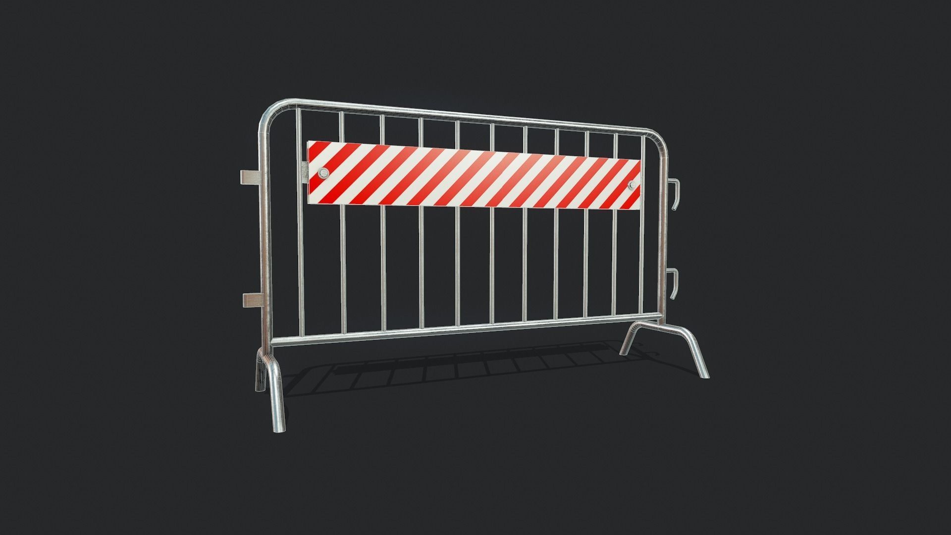 Control Fence - Tutorial Included Low-poly 3D model_3