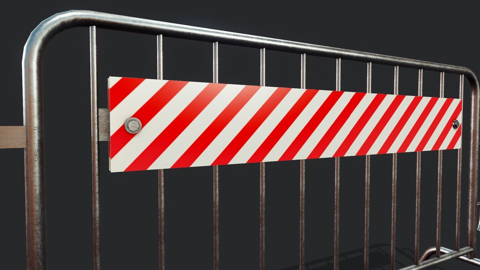 Control Fence - Tutorial Included Low-poly 3D model_12