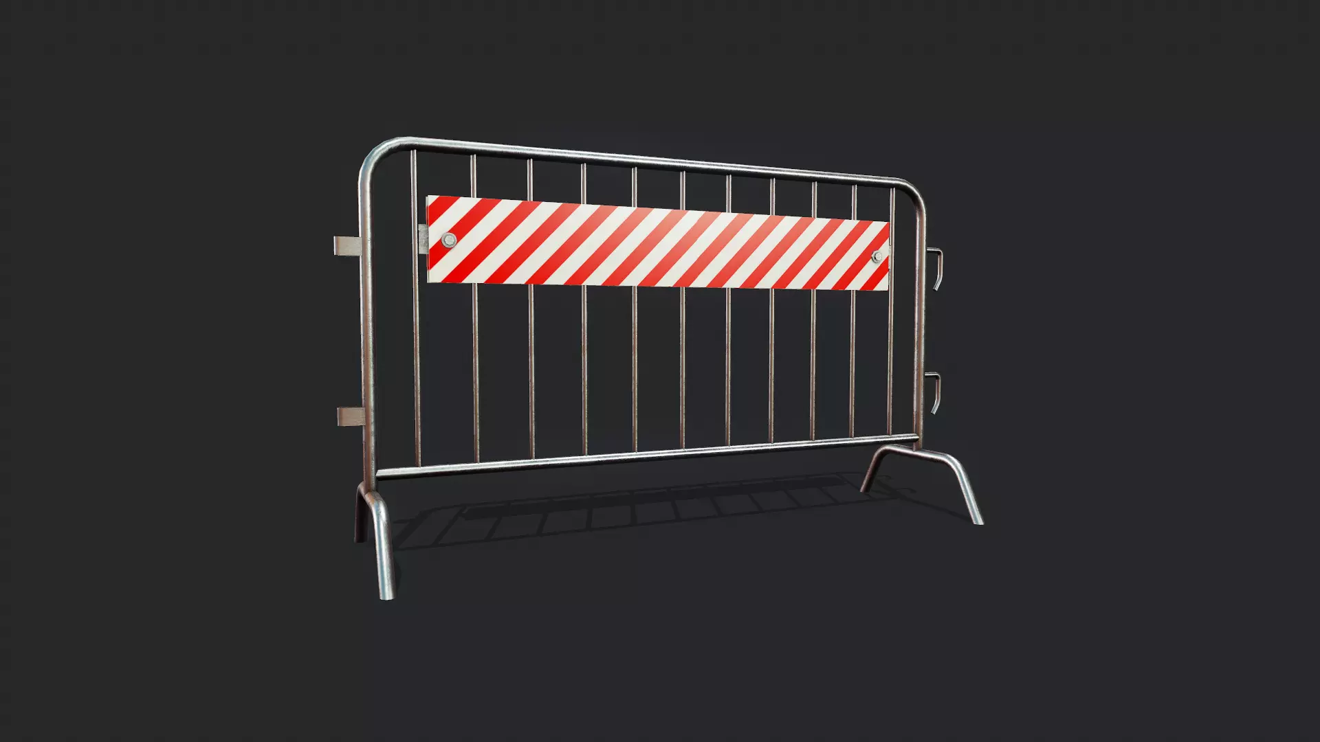Control Fence - Tutorial Included Low-poly 3D model_0