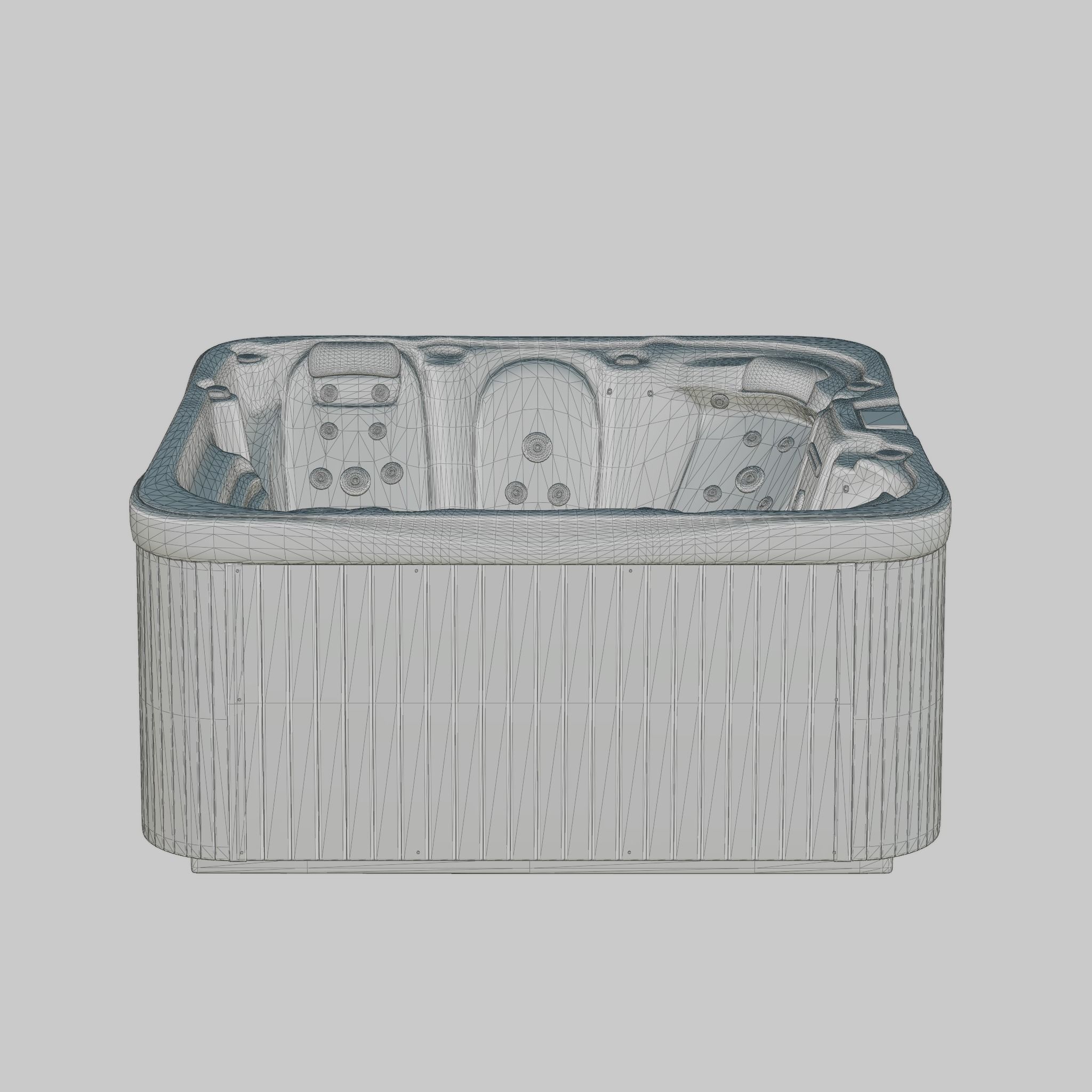 3D model of Hot Tub Jacuzzi MSPA Geiranger Low-poly 3D model_6