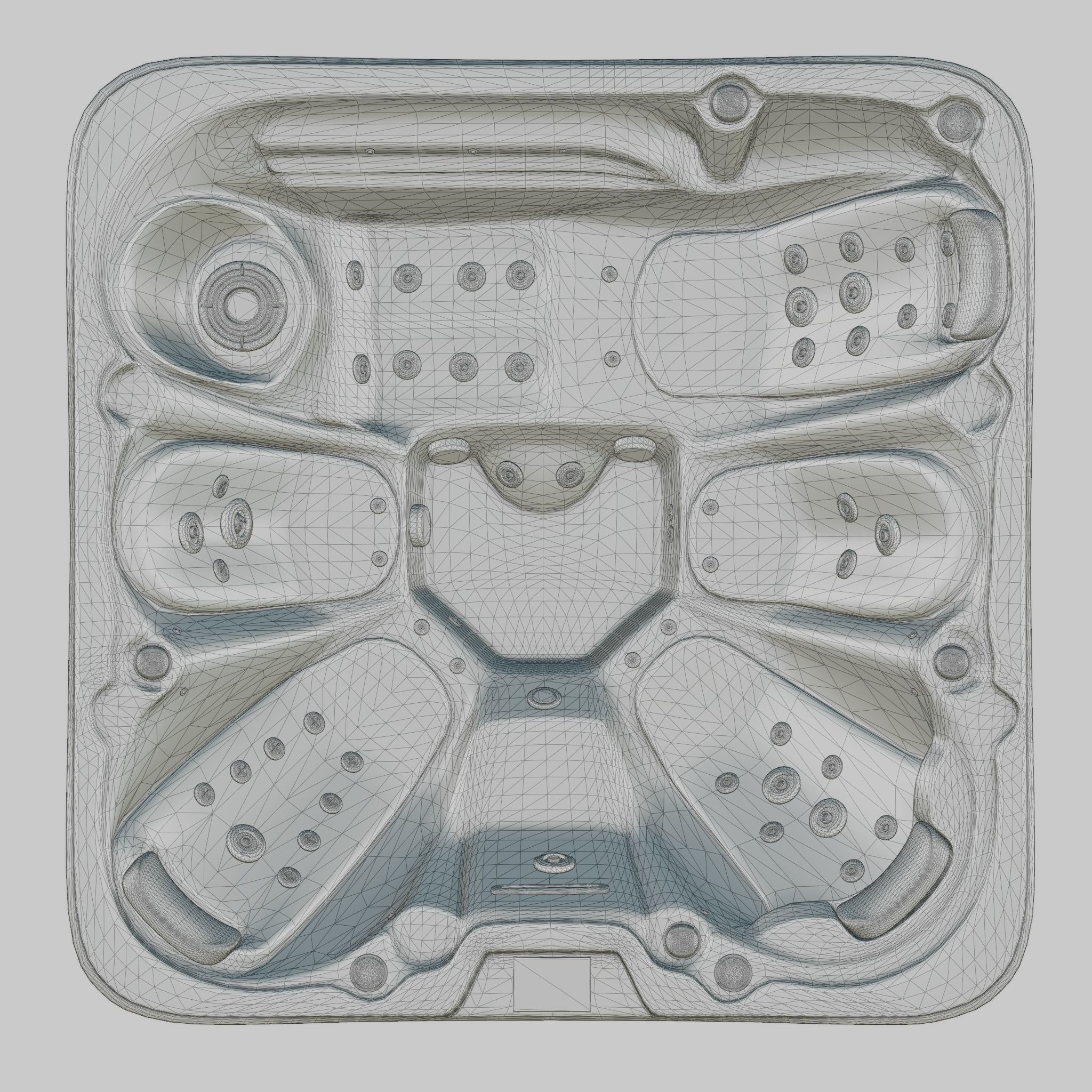 3D model of Hot Tub Jacuzzi MSPA Geiranger Low-poly 3D model_5