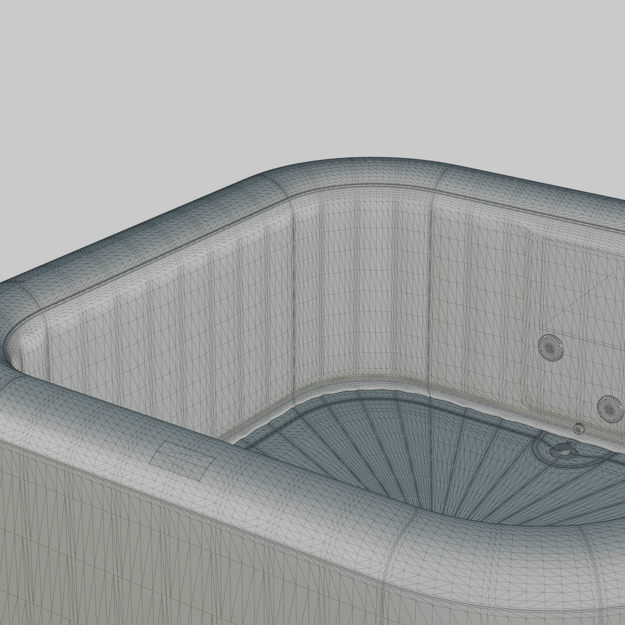 3D model of Hot Tub Jacuzzi MSPA Soho 6p Low-poly 3D model_7