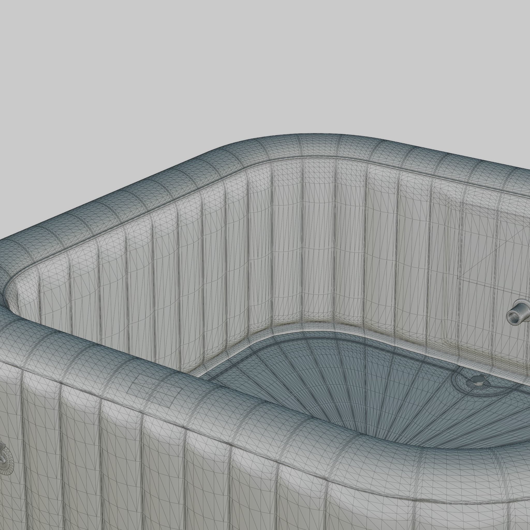 3D model of Hot Tub Jacuzzi MSPA Tekapo 6p Comfort Low-poly 3D model_7