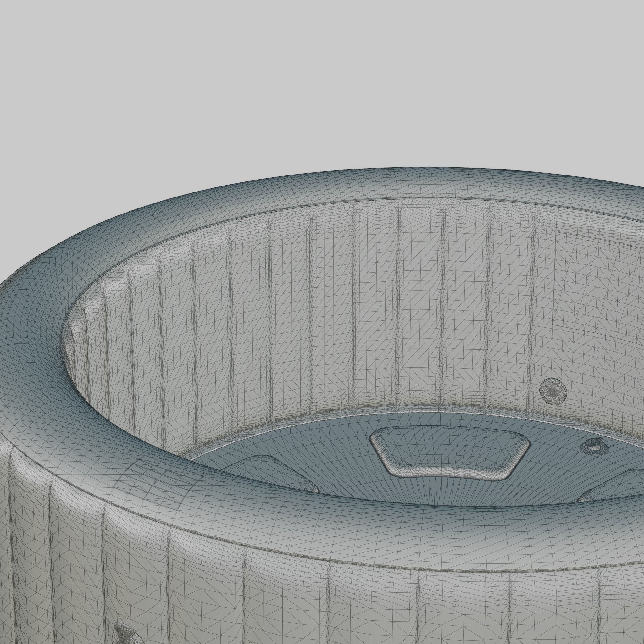 3D model of Hot Tub Jacuzzi MSPA Rimba 6p Low-poly 3D model_7