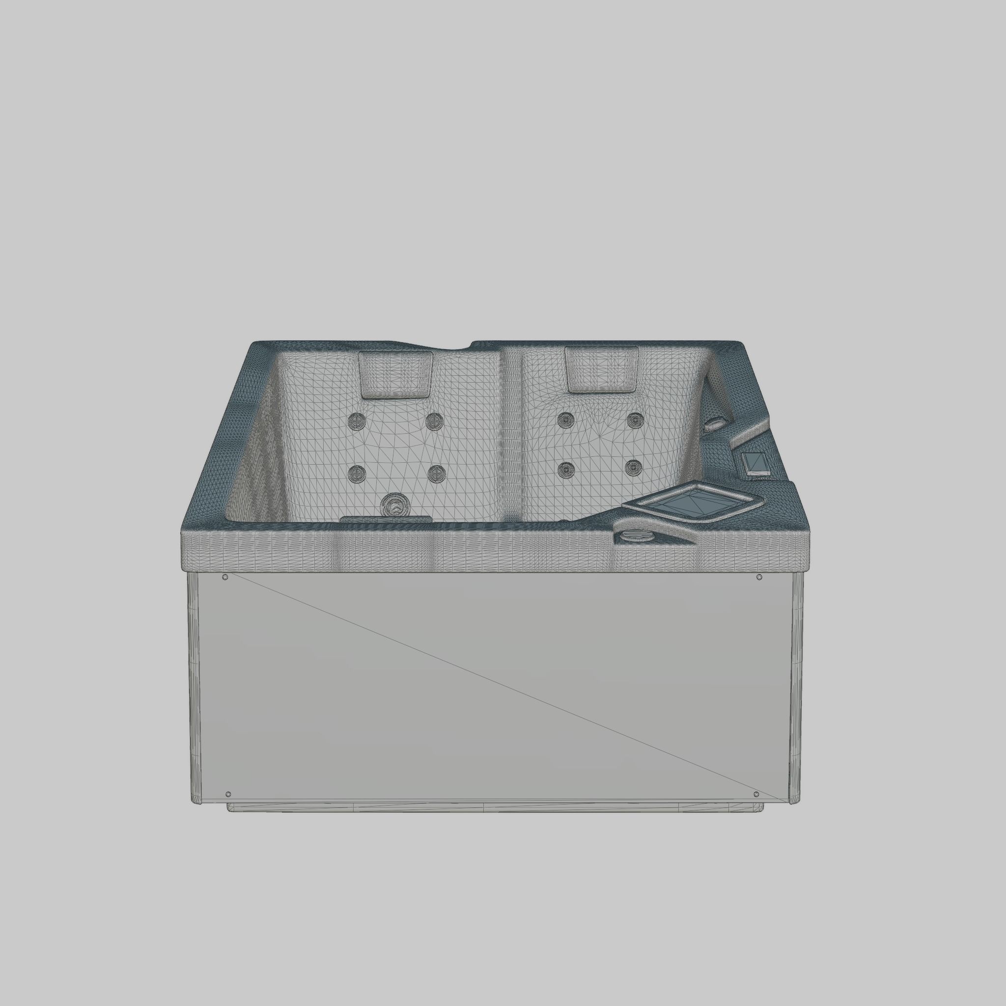 3D model of Hot Tub Jacuzzi MSPA Hafjell Low-poly 3D model_6