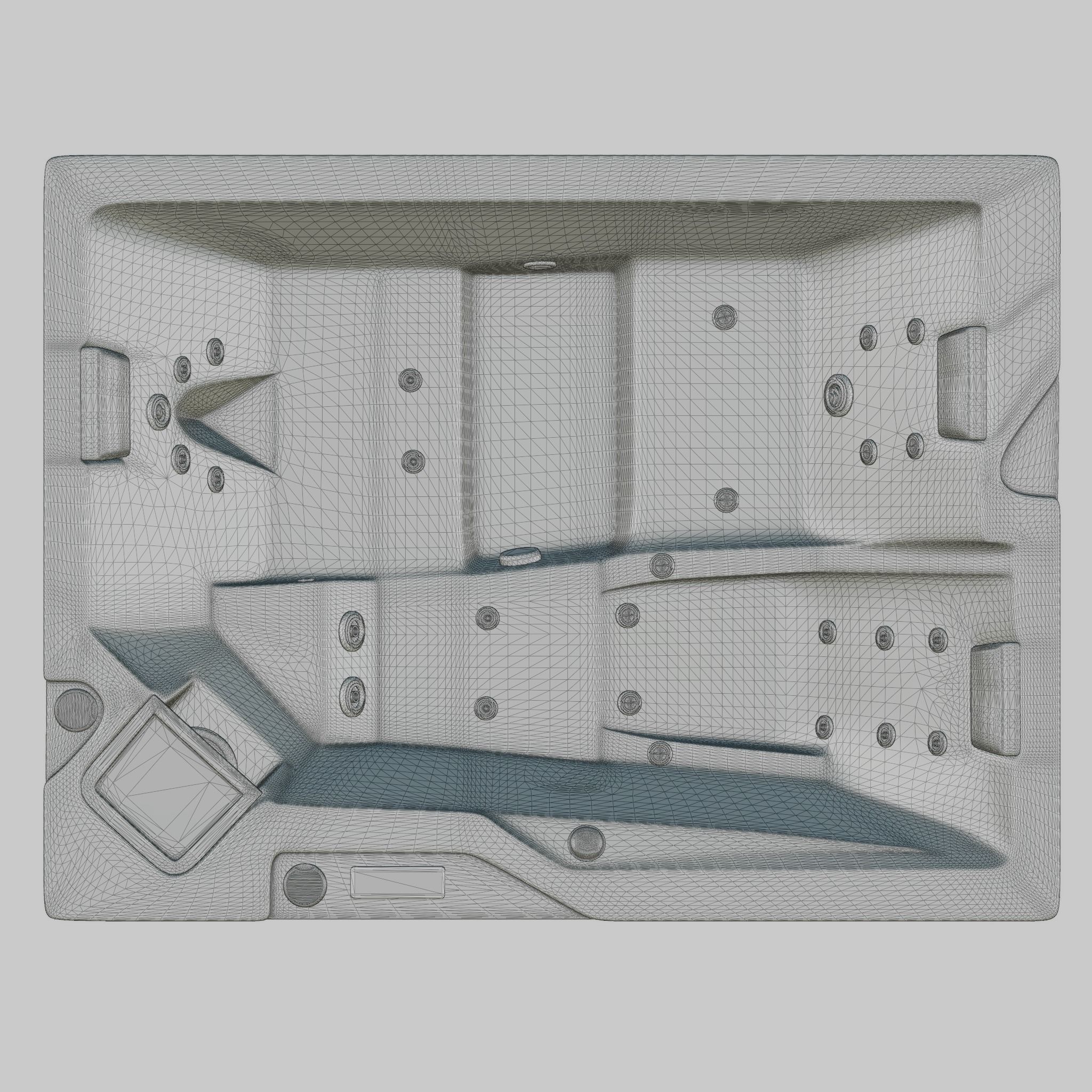 3D model of Hot Tub Jacuzzi MSPA Hafjell Low-poly 3D model_5