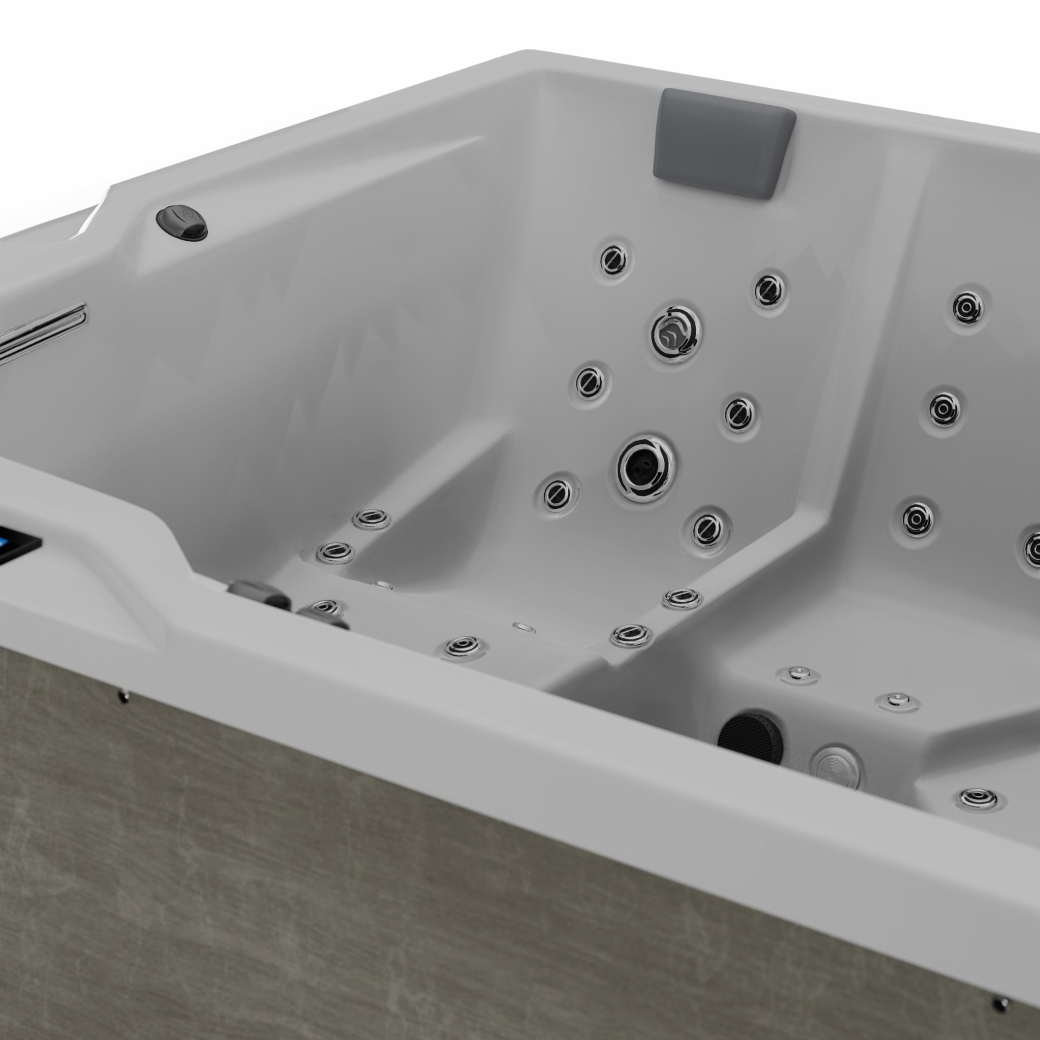 3D model of Hot Tub Jacuzzi MSPA Gaustablikk Low-poly 3D model_3