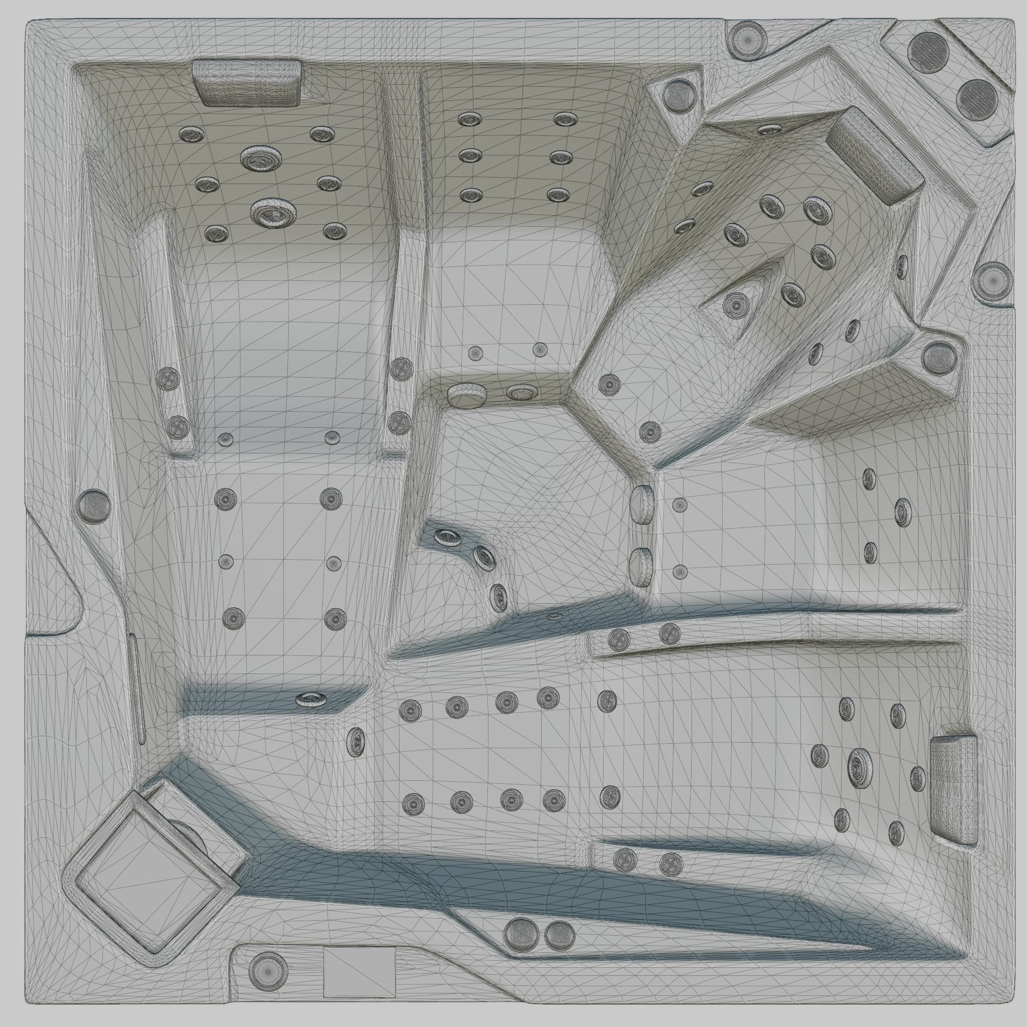 3D model of Hot Tub Jacuzzi MSPA Gaustablikk Low-poly 3D model_5