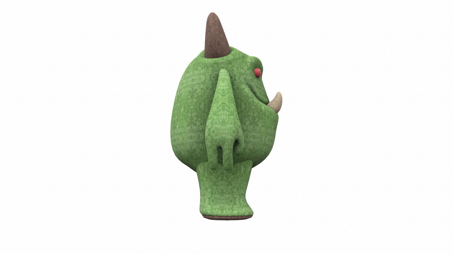 Plush toy monster 03 3D model_2