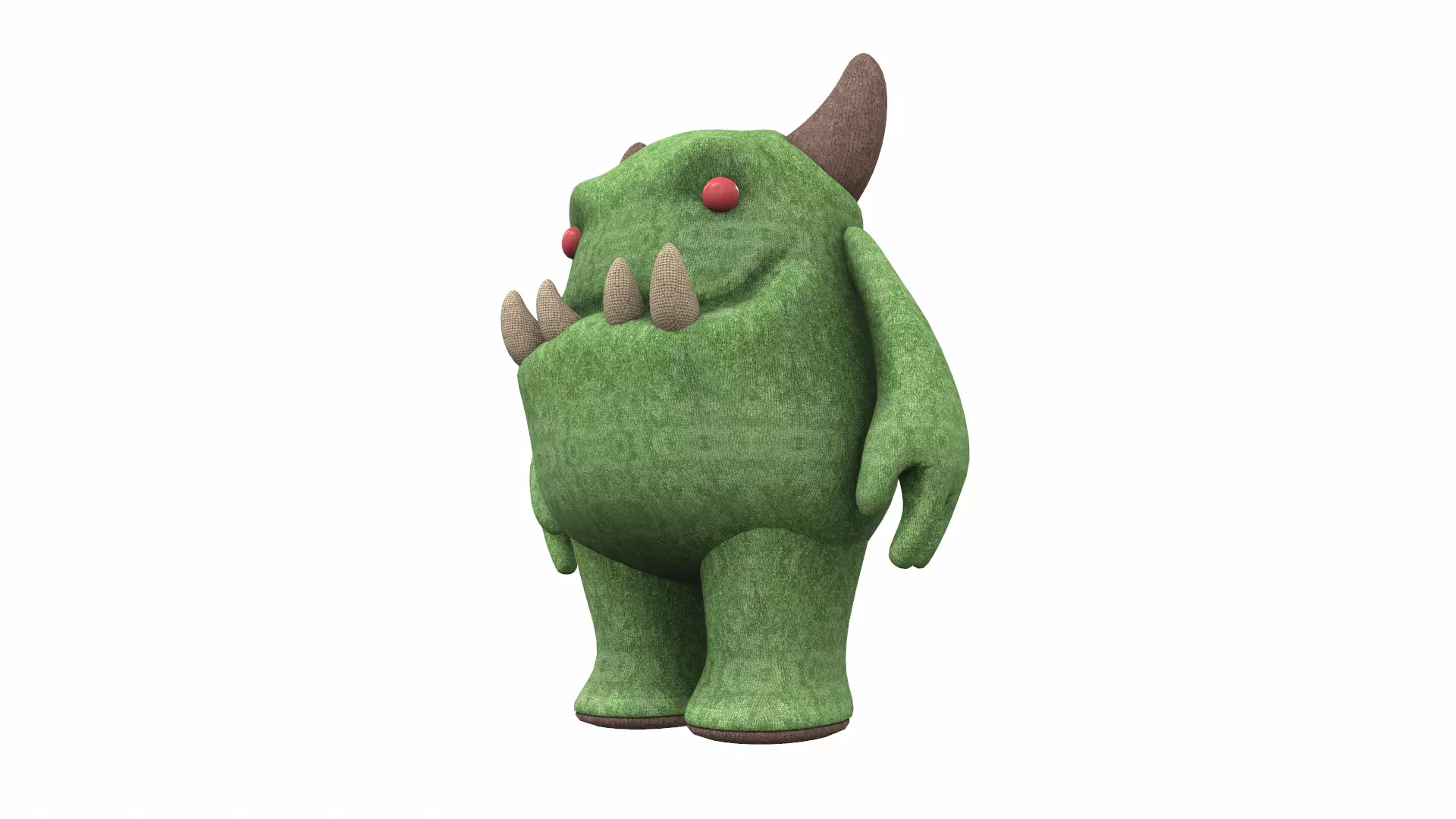 Plush toy monster 03 3D model_0
