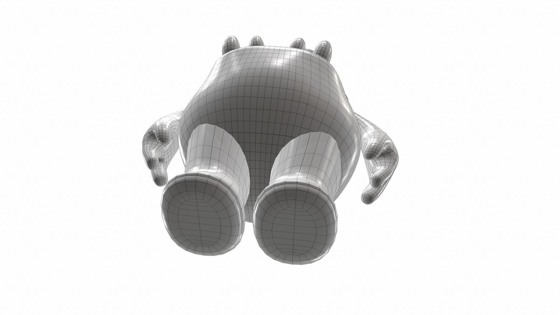 Plush toy monster 03 3D model_9