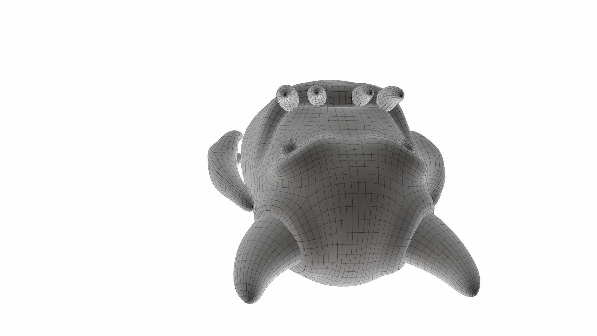 Plush toy monster 03 3D model_10