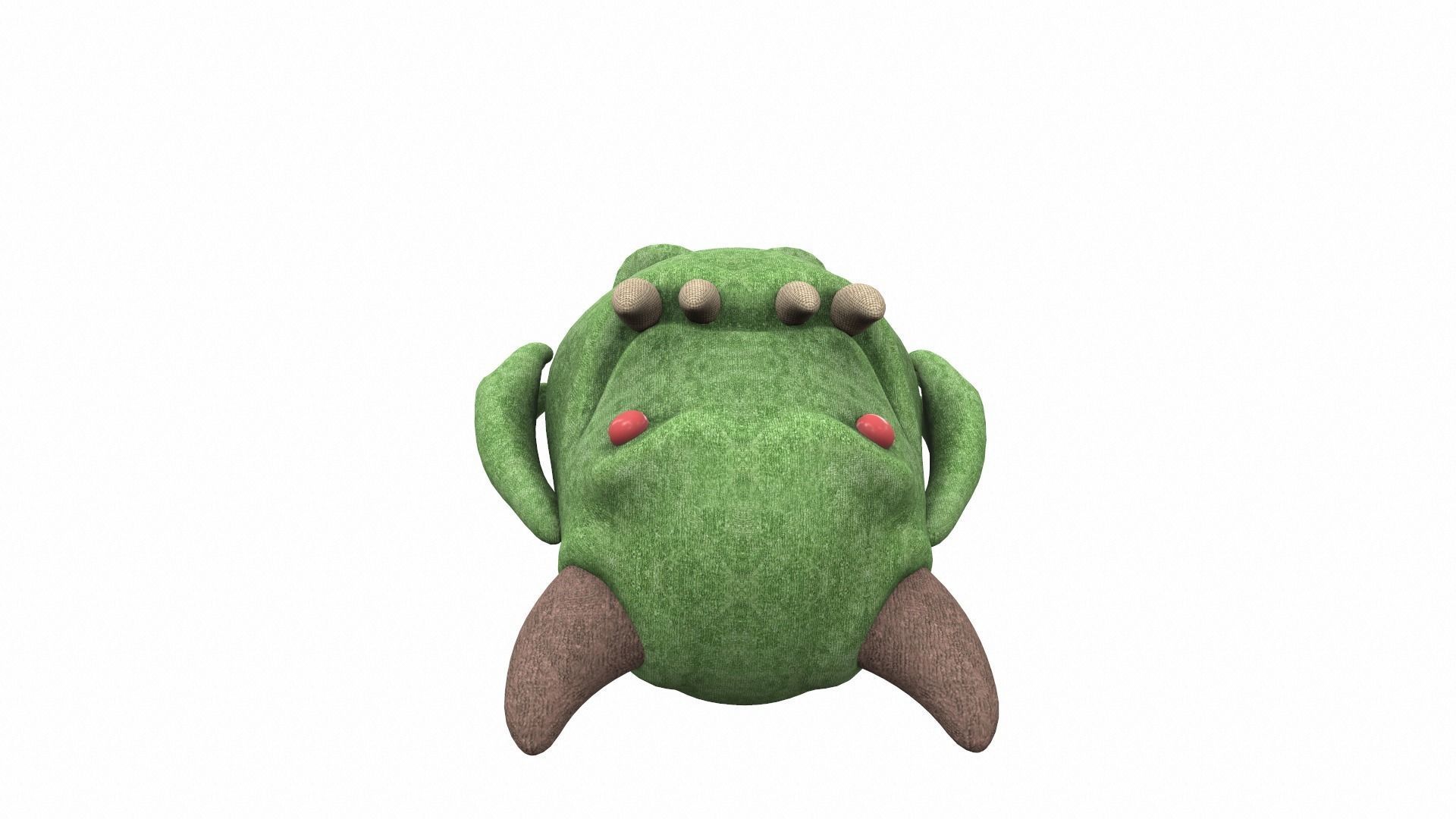 Plush toy monster 03 3D model_5