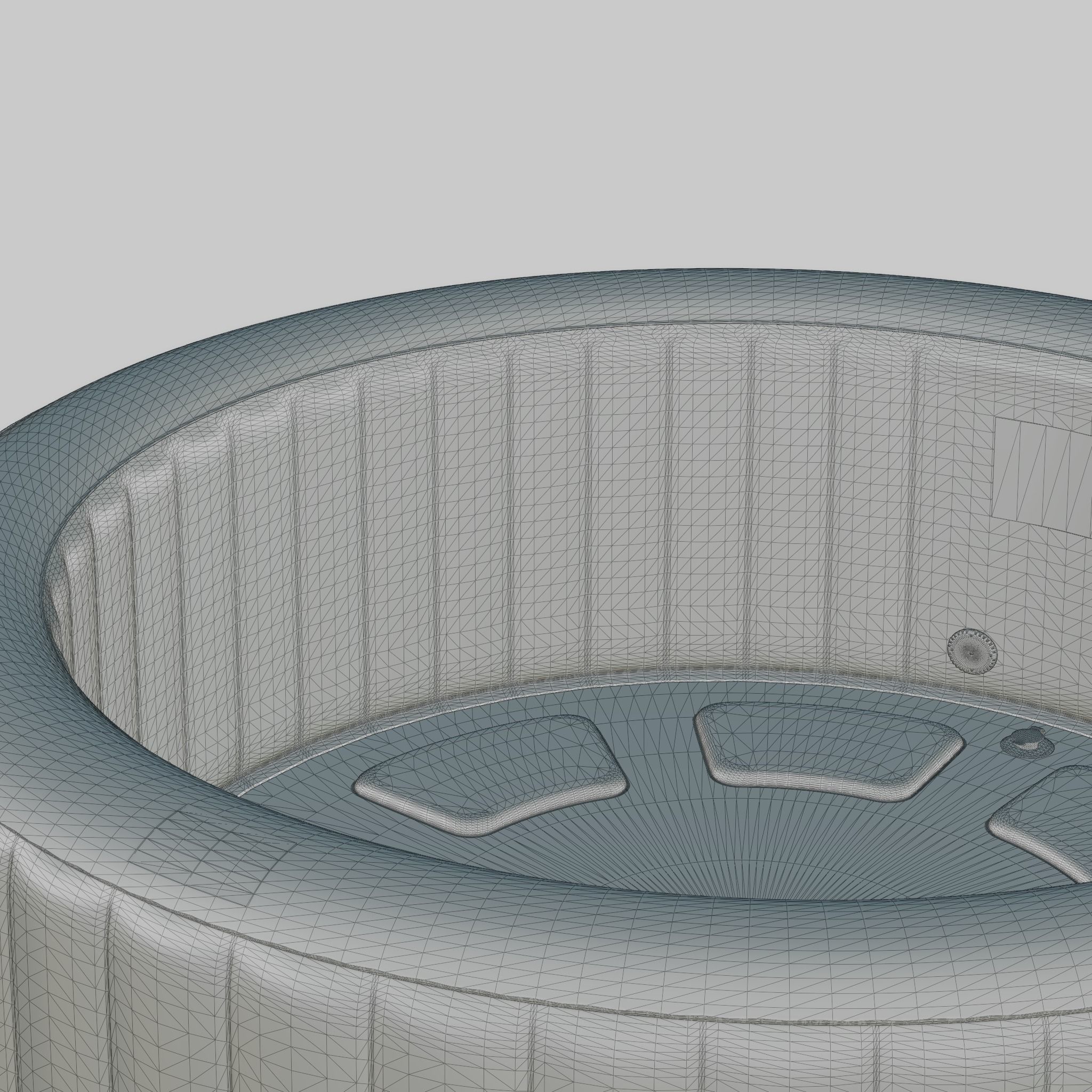 3D model of Hot Tub Jacuzzi MSPA Rimba 8p Low-poly 3D model_7