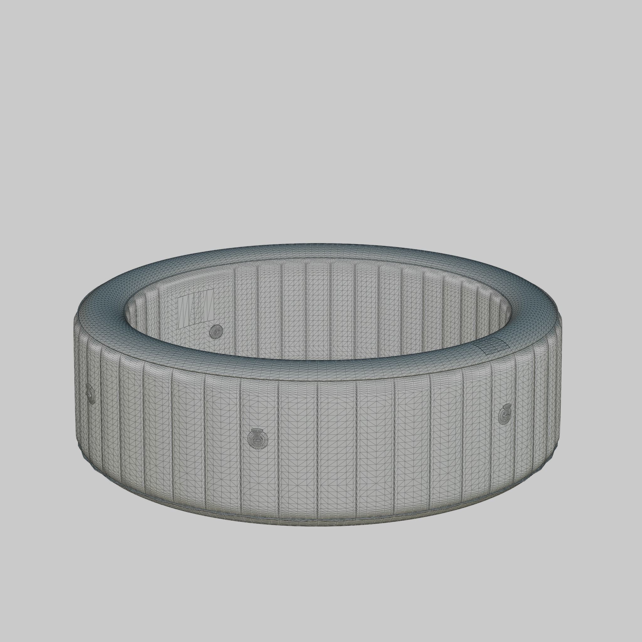 3D model of Hot Tub Jacuzzi MSPA Rimba 8p Low-poly 3D model_4