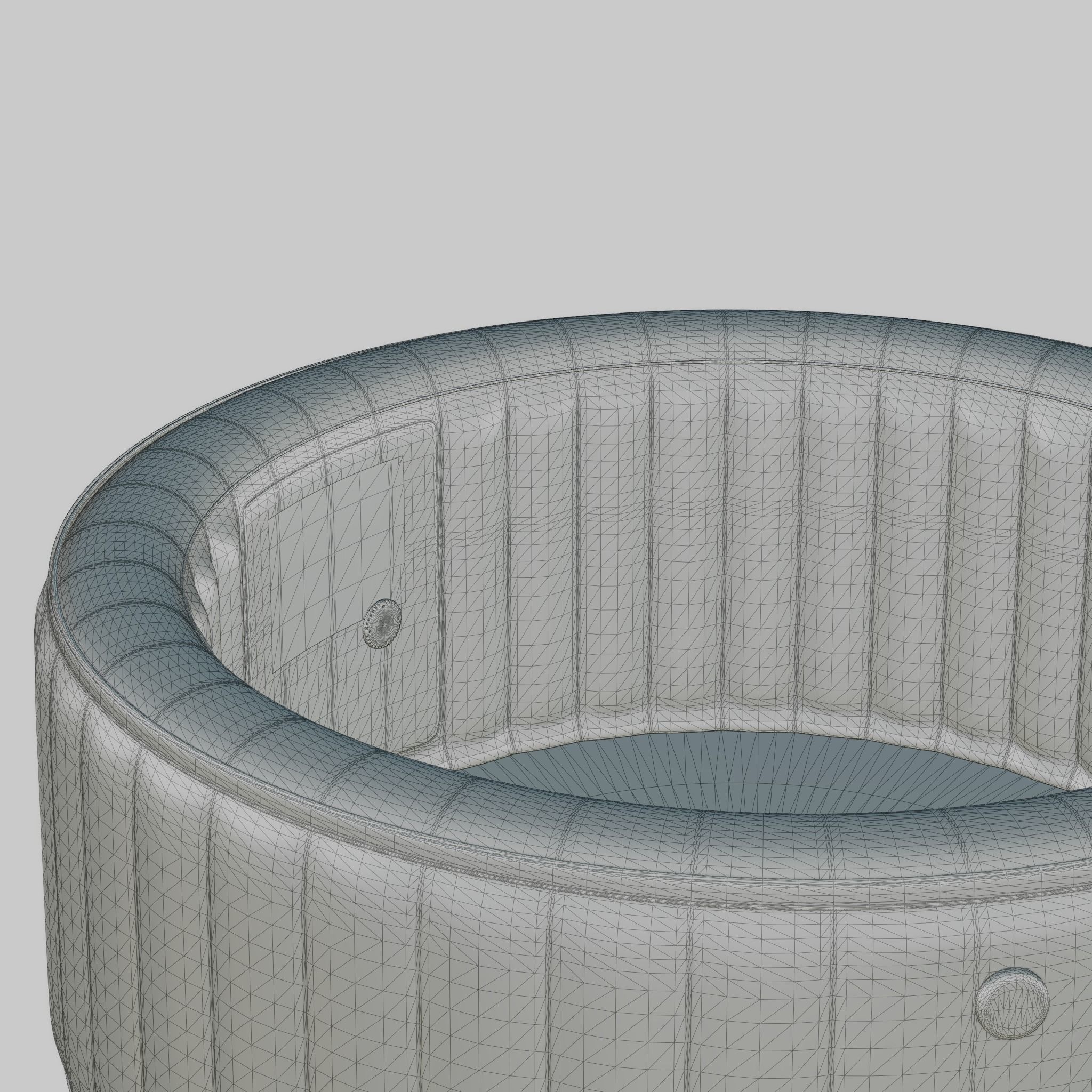 3D model of Hot Tub Jacuzzi MSPA Reve 4p Low-poly 3D model_7