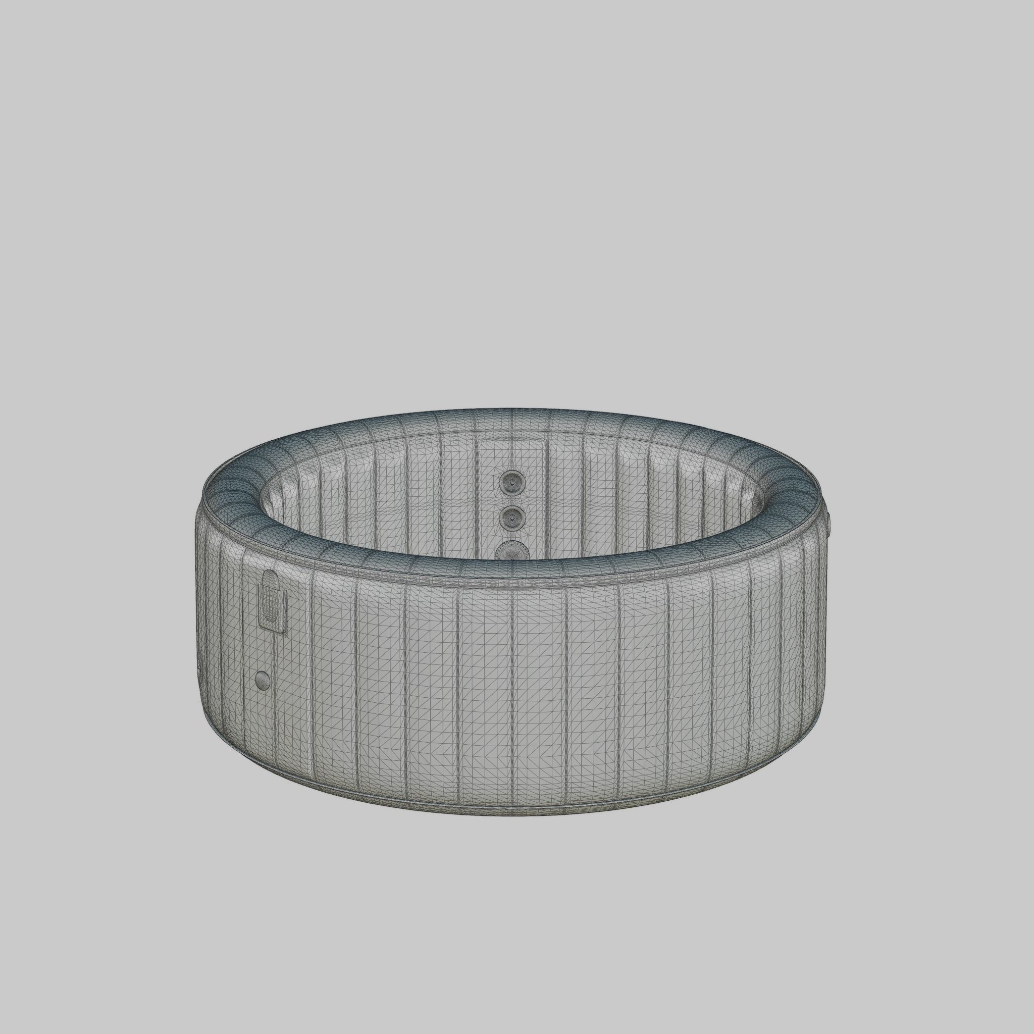 3D model of Hot Tub Jacuzzi MSPA Reve 4p Low-poly 3D model_4
