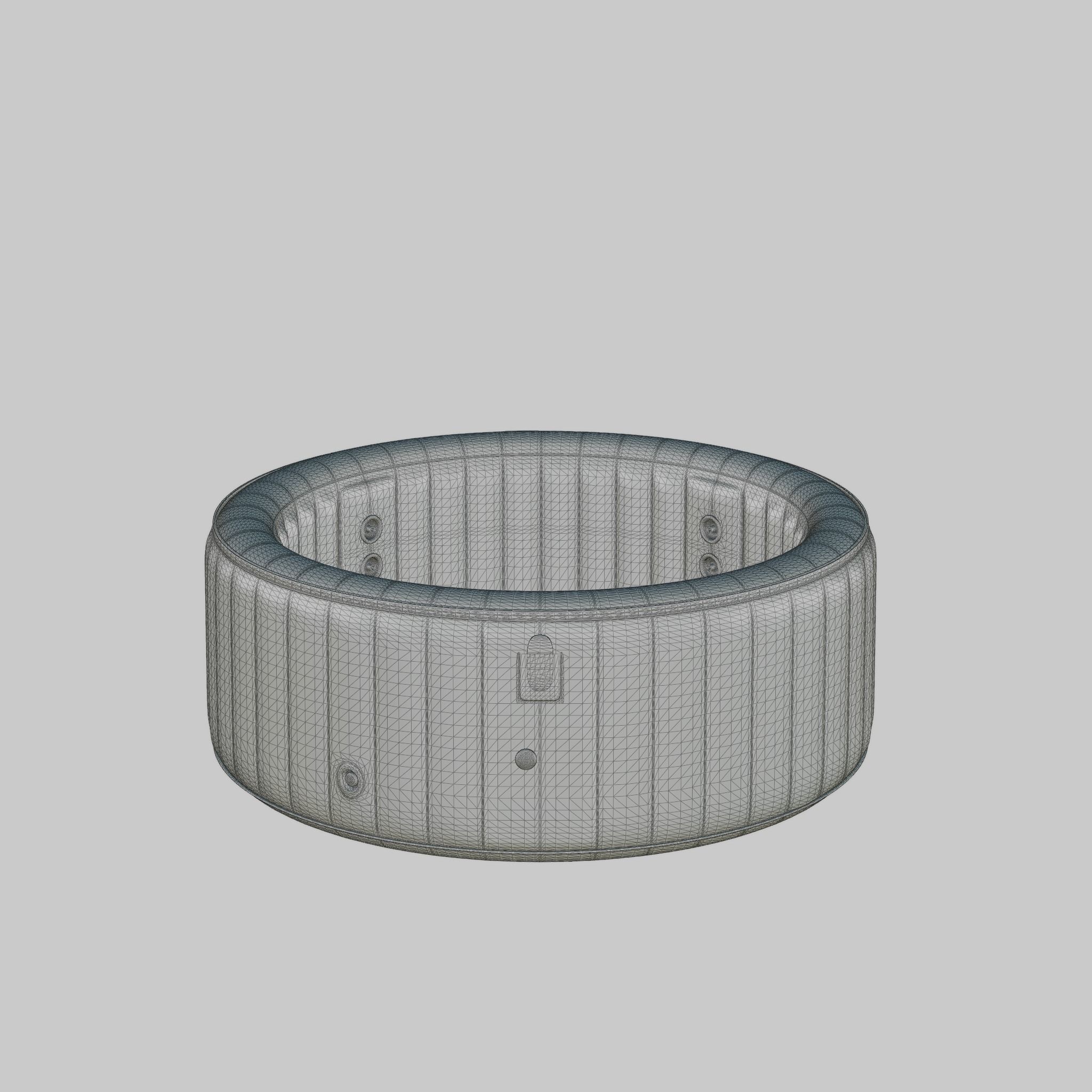 3D model of Hot Tub Jacuzzi MSPA Reve 4p Low-poly 3D model_6
