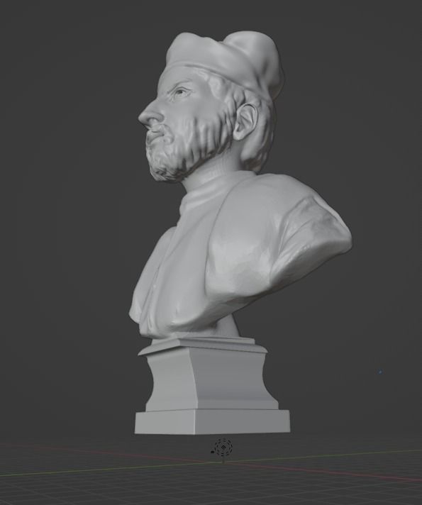Francois Rabelais 3D print model_4