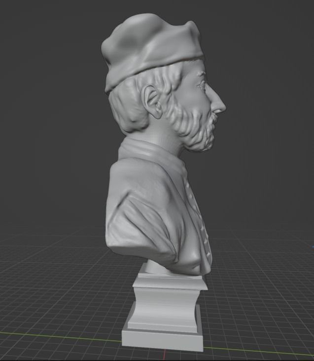 Francois Rabelais 3D print model_8