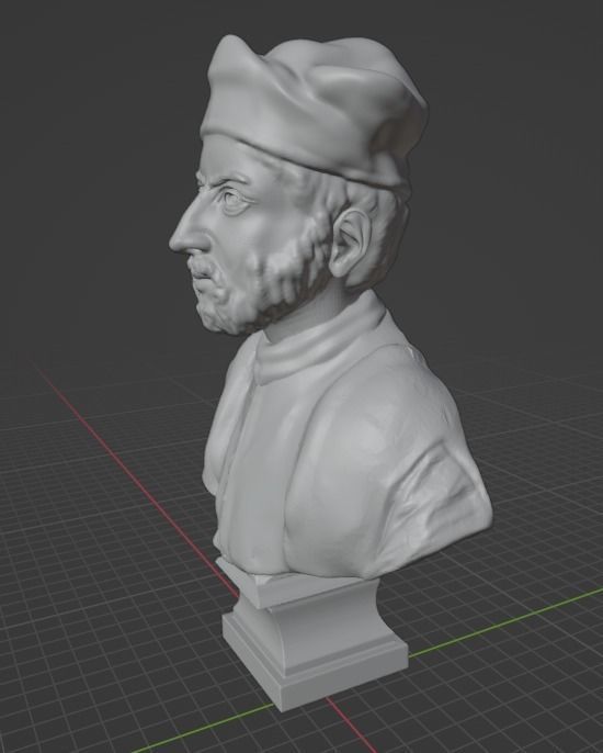 Francois Rabelais 3D print model_19