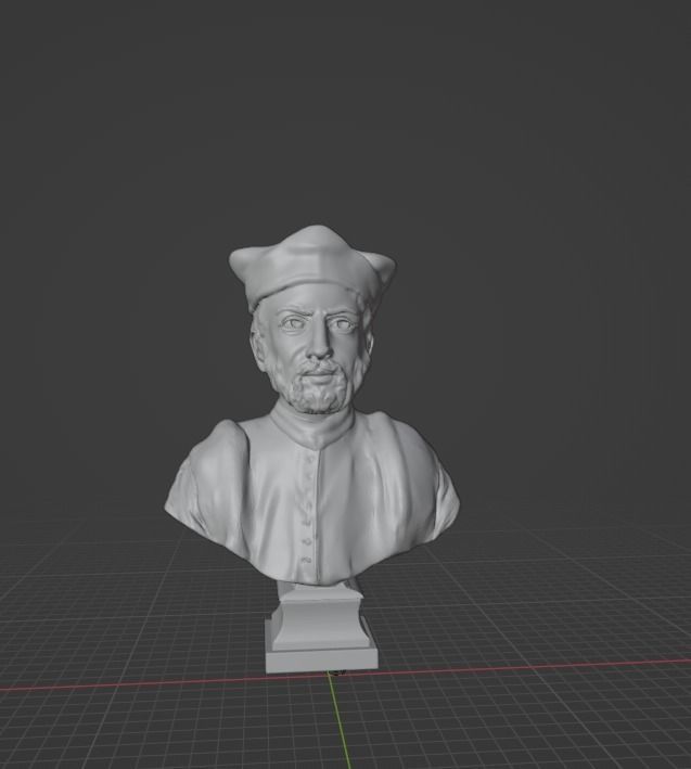 Francois Rabelais 3D print model_3