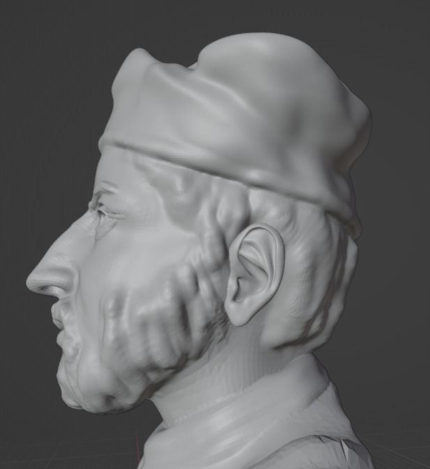 Francois Rabelais 3D print model_11