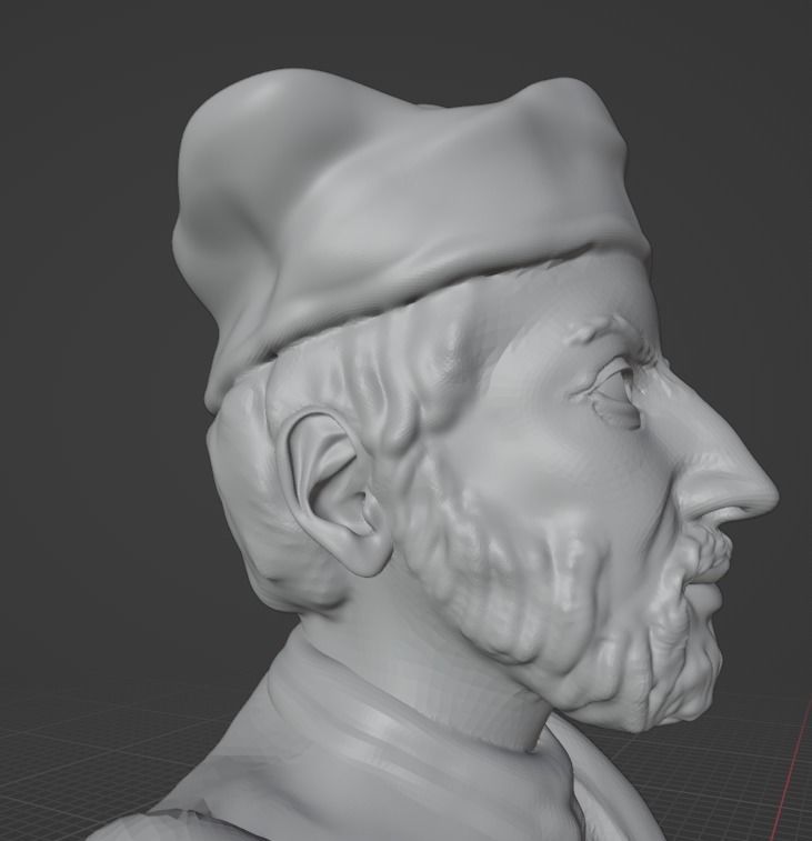 Francois Rabelais 3D print model_9