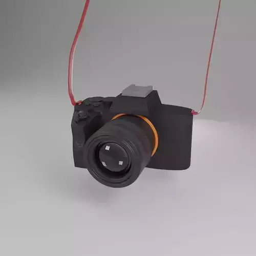 easy camera 3d model Low-poly 3D model