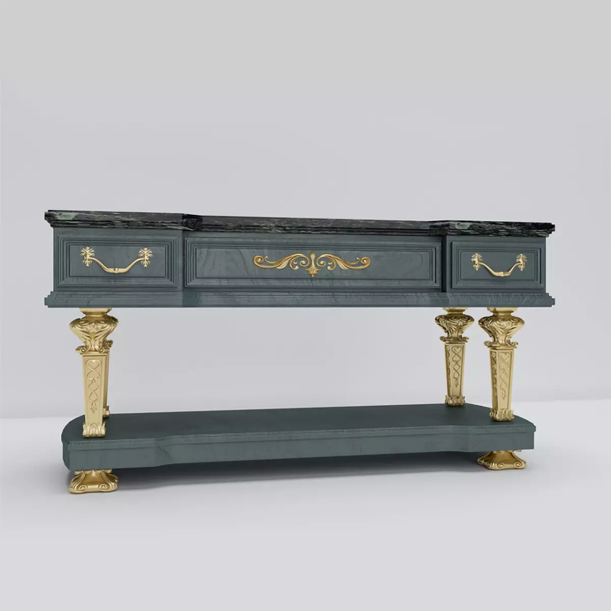 Classic Console 3D model_0