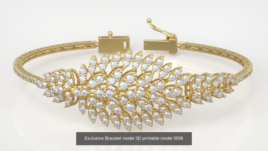 Ring Bracelet Earring and Pendant Set 3D printable model 0015 3D Model Collection_6