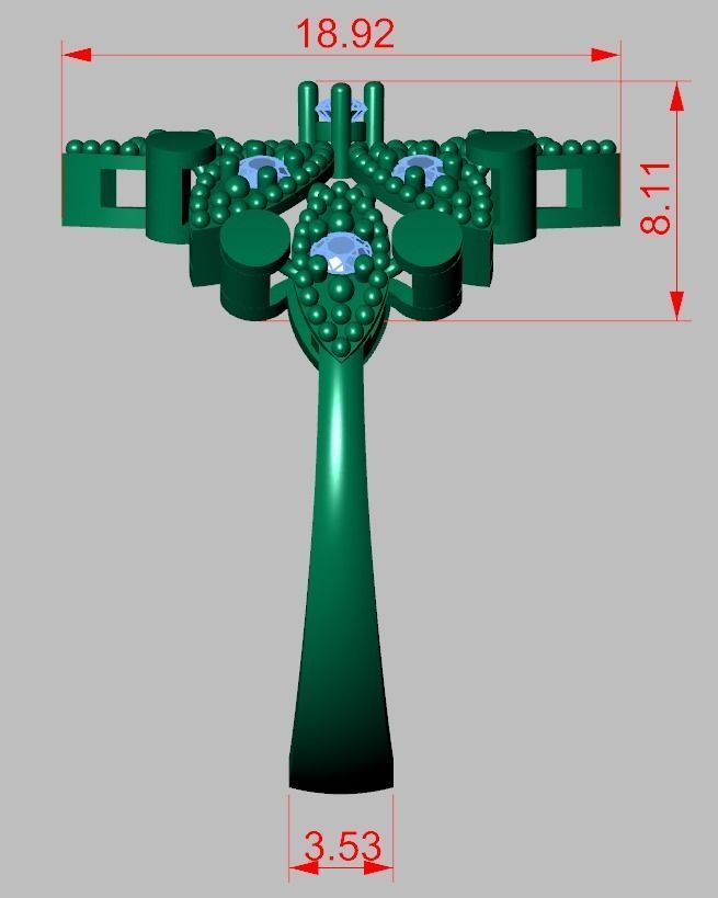 Ring 3D model 0259 3D printable model-12- 3D print model_10