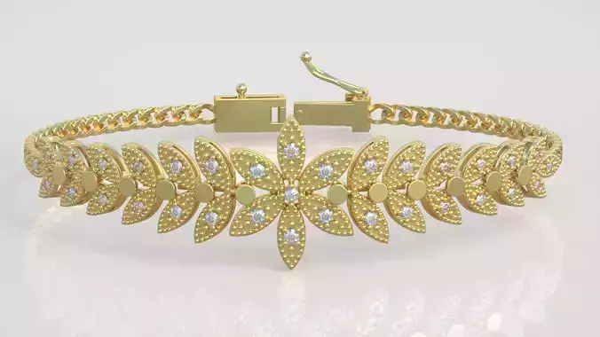 Exclusive Bracelet model 3D printable model 0039-15 3D print model