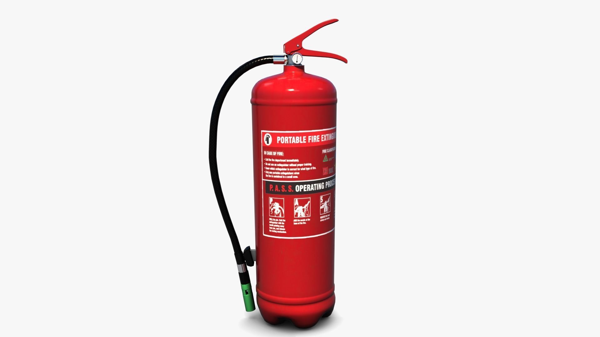 Fire Extinguisher Low-poly 3D model_2