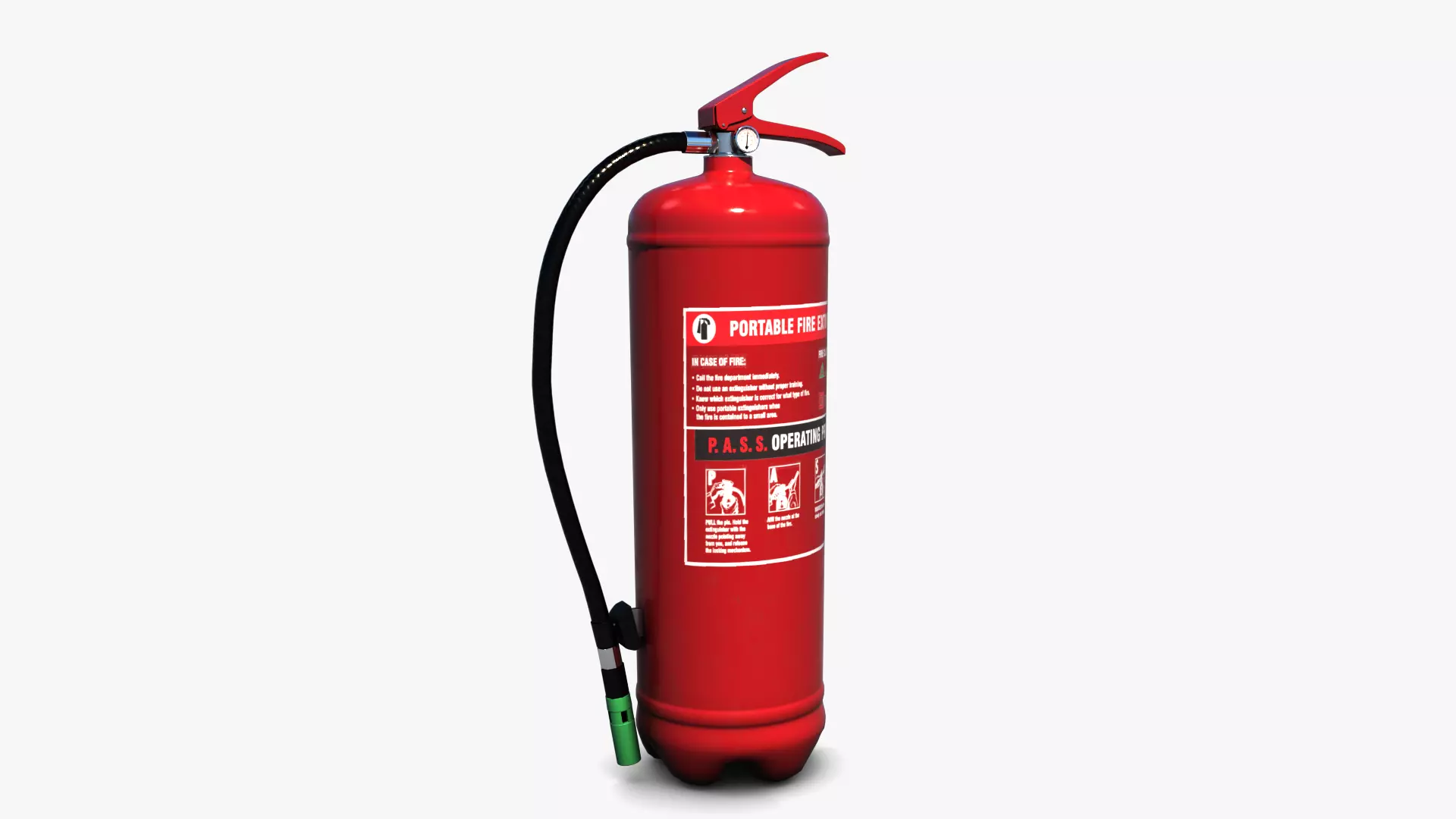 Fire Extinguisher Low-poly 3D model_0