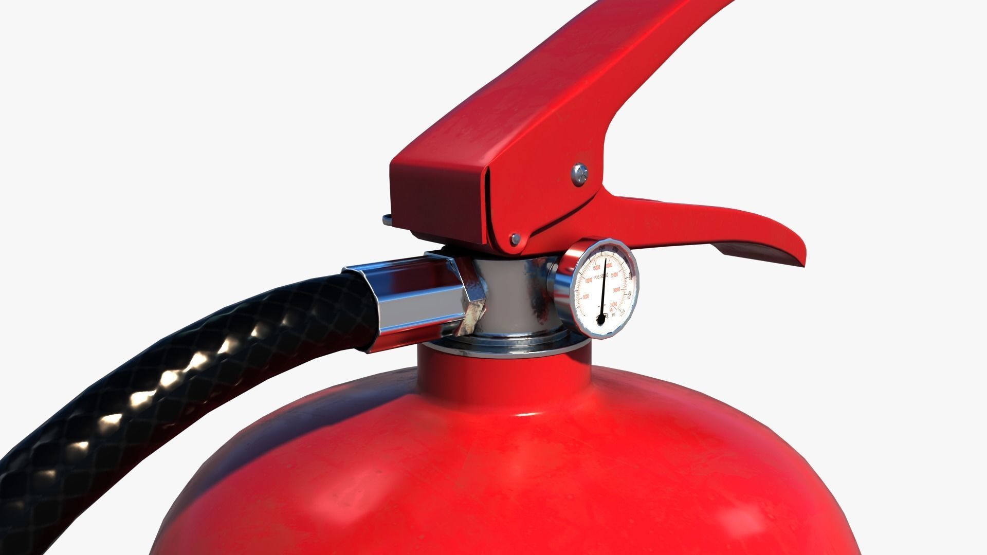 Fire Extinguisher Low-poly 3D model_5